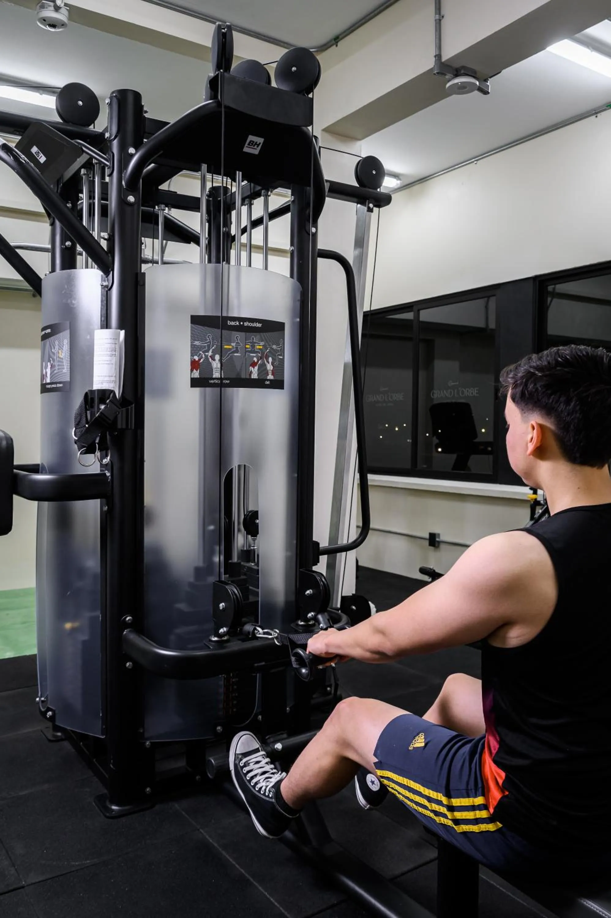 Fitness centre/facilities in Hotel Grand L'Orbe by JAMM