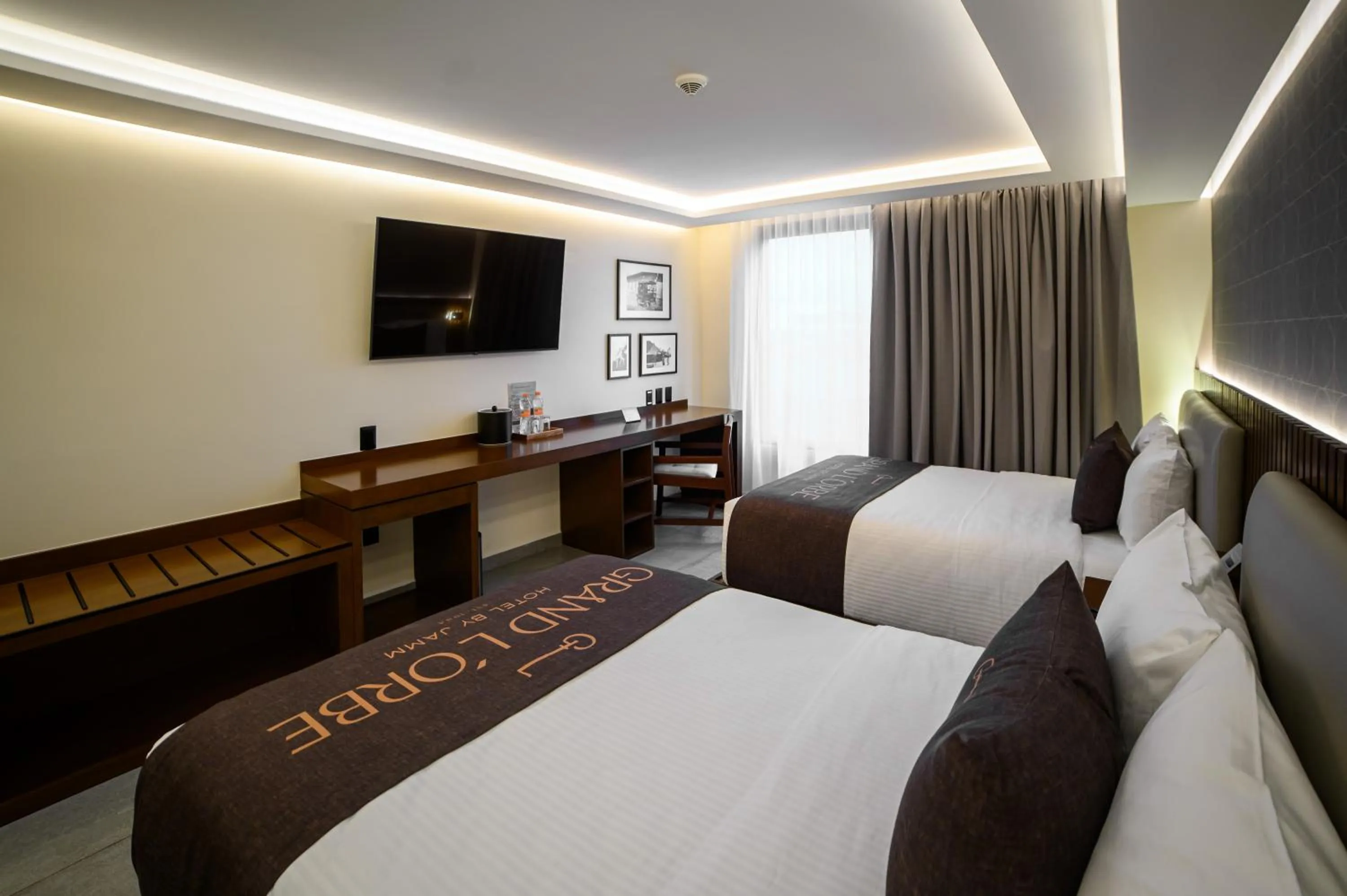 Bed in Hotel Grand L'Orbe by JAMM