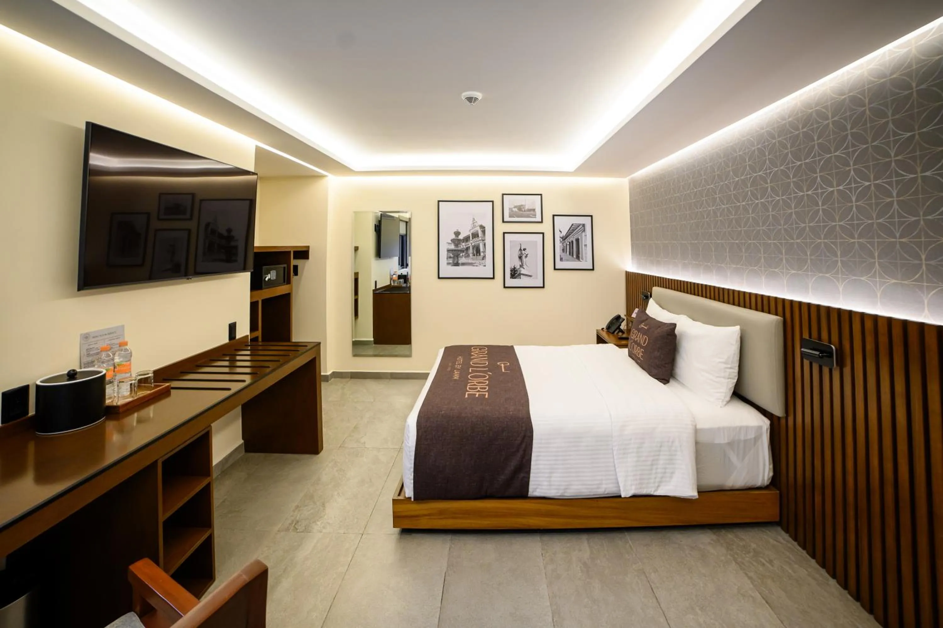 Bed in Hotel Grand L'Orbe by JAMM