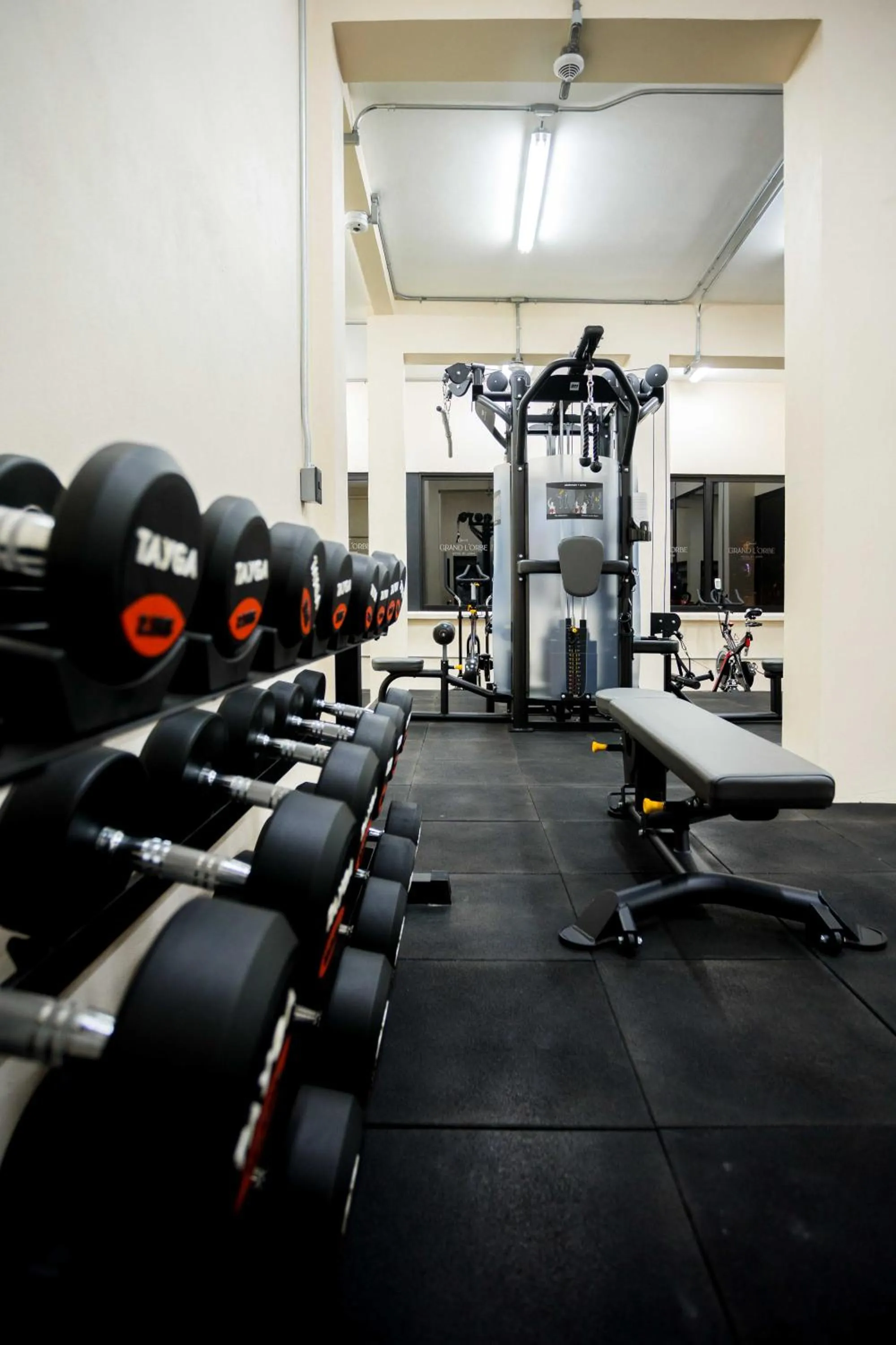 Fitness centre/facilities in Hotel Grand L'Orbe by JAMM