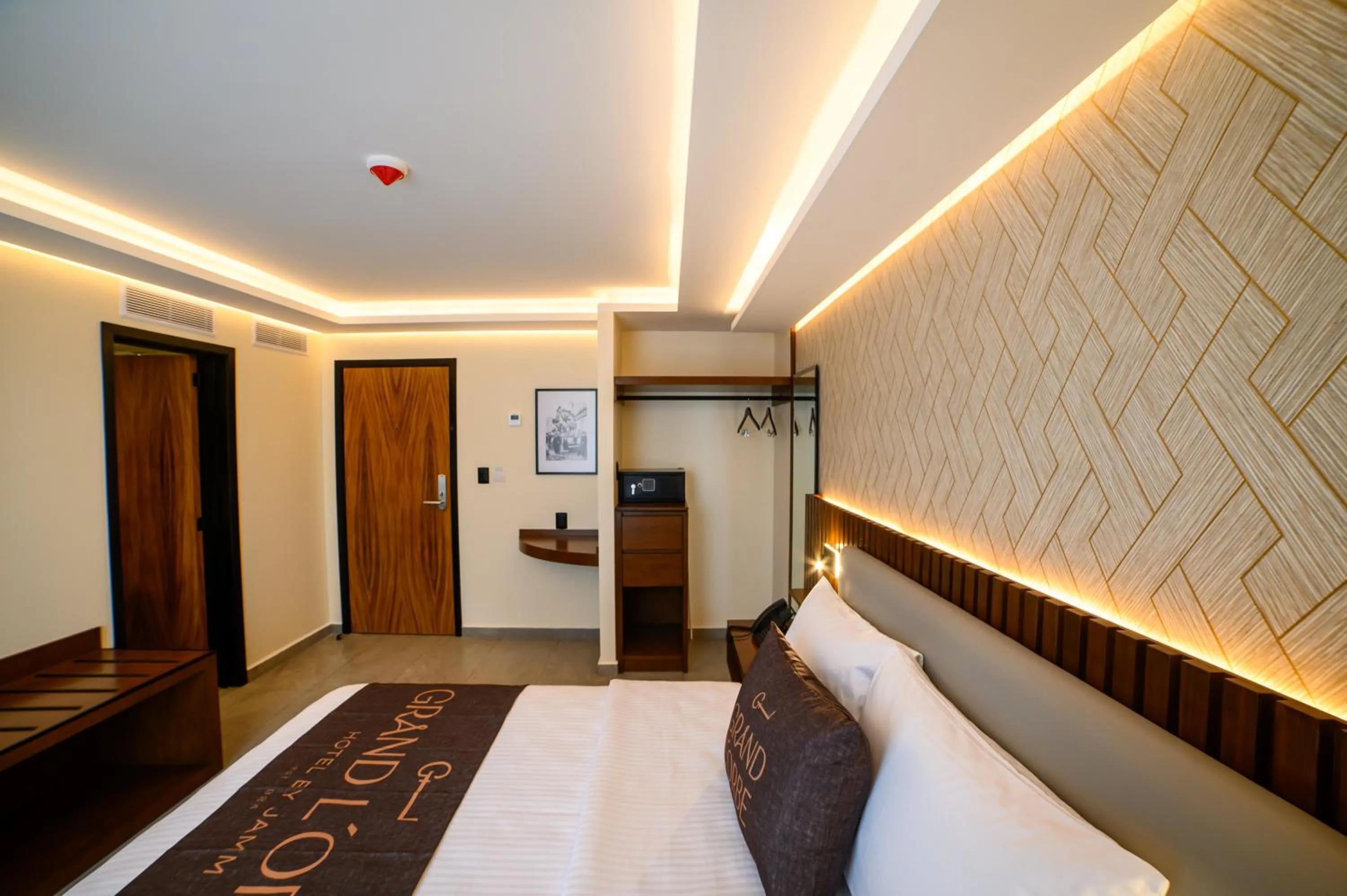 Bed in Hotel Grand L'Orbe by JAMM