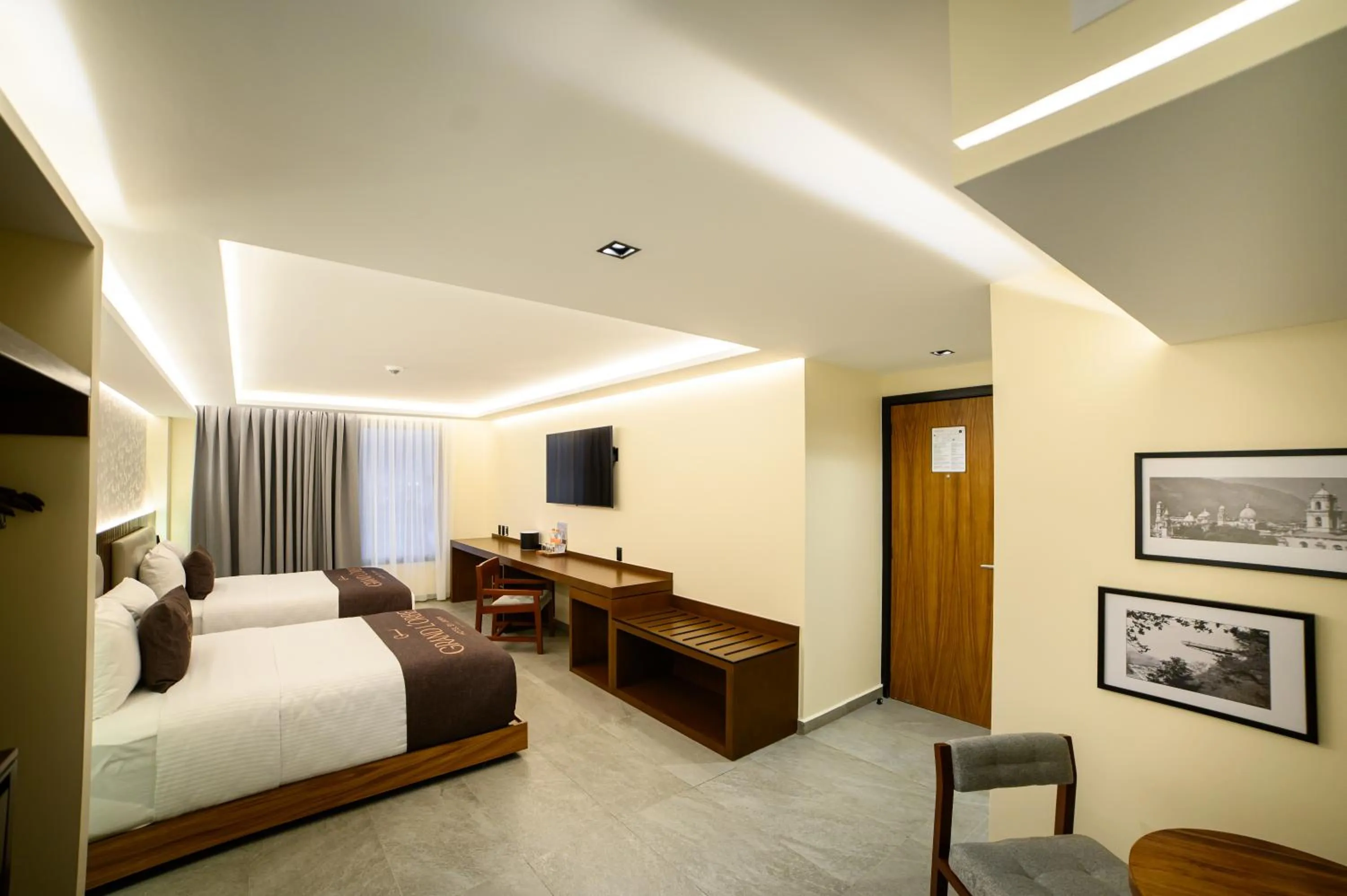 Bed in Hotel Grand L'Orbe by JAMM