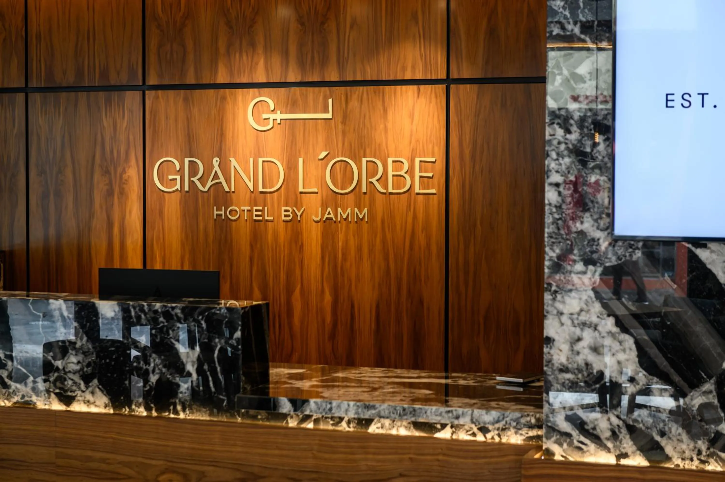 Lobby or reception in Hotel Grand L'Orbe by JAMM
