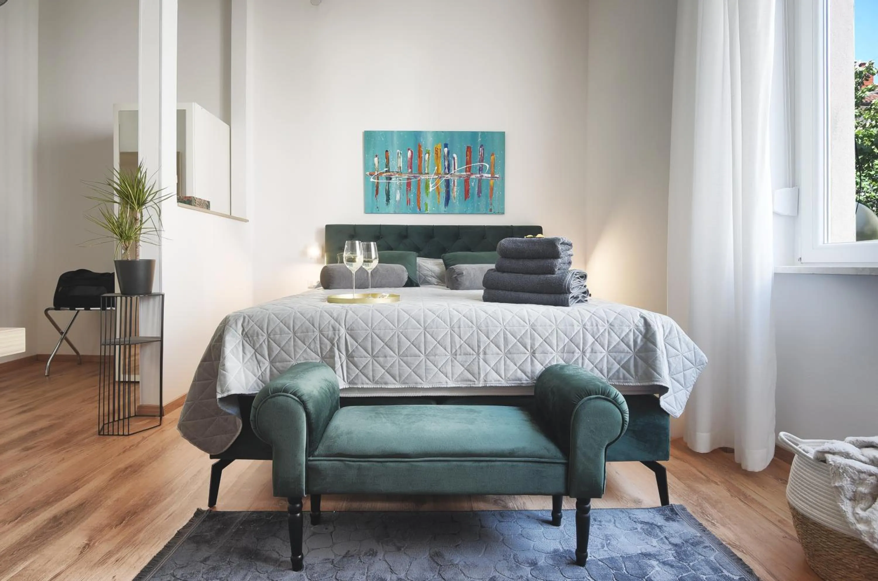 Bedroom, Bed in Emi Luxury Apartments