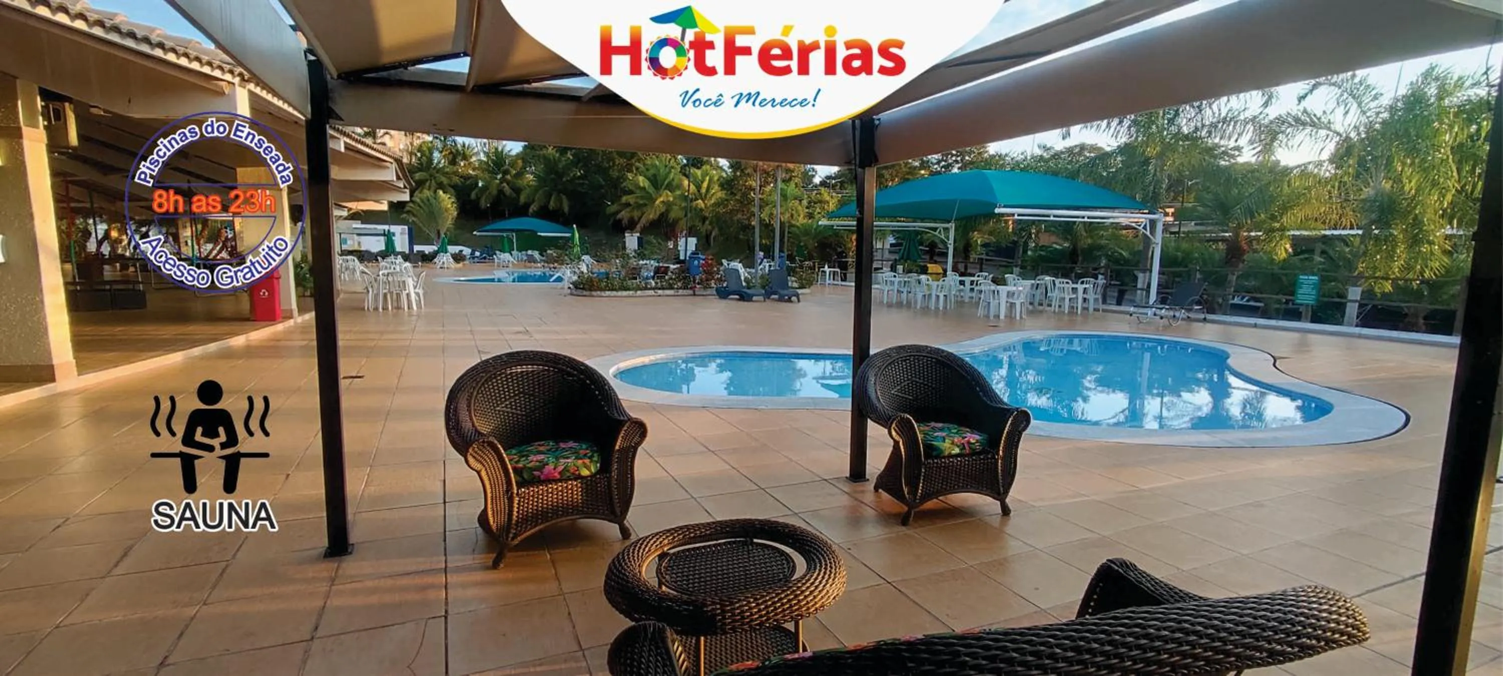 Children play ground in HotFérias - Flat no Enseada Caldas Novas, acesso ao Lago e pesca permitida, próx ao Náutico Praia Clube