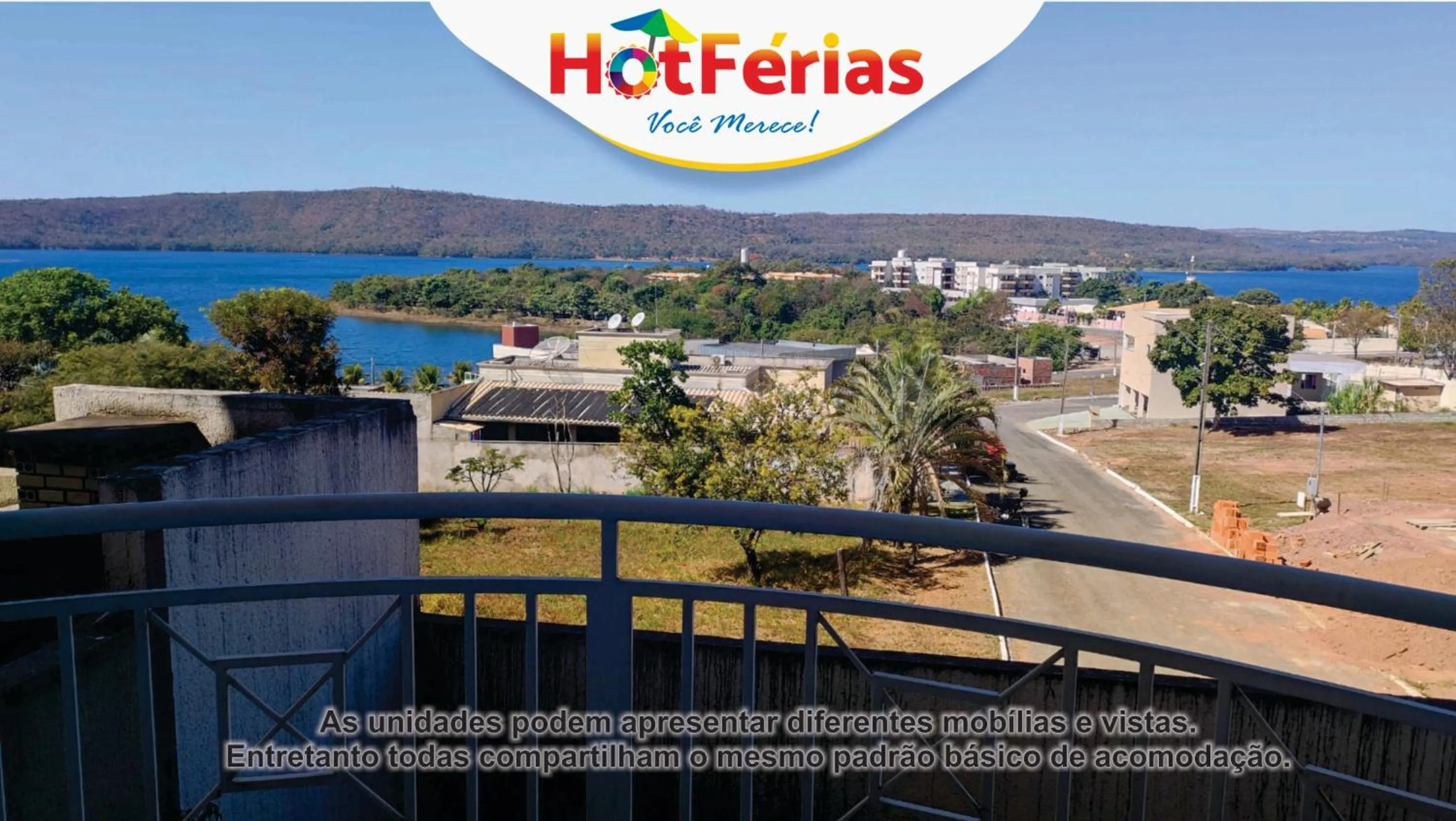 Natural landscape in HotFérias - Flat no Enseada Caldas Novas, acesso ao Lago e pesca permitida, próx ao Náutico Praia Clube