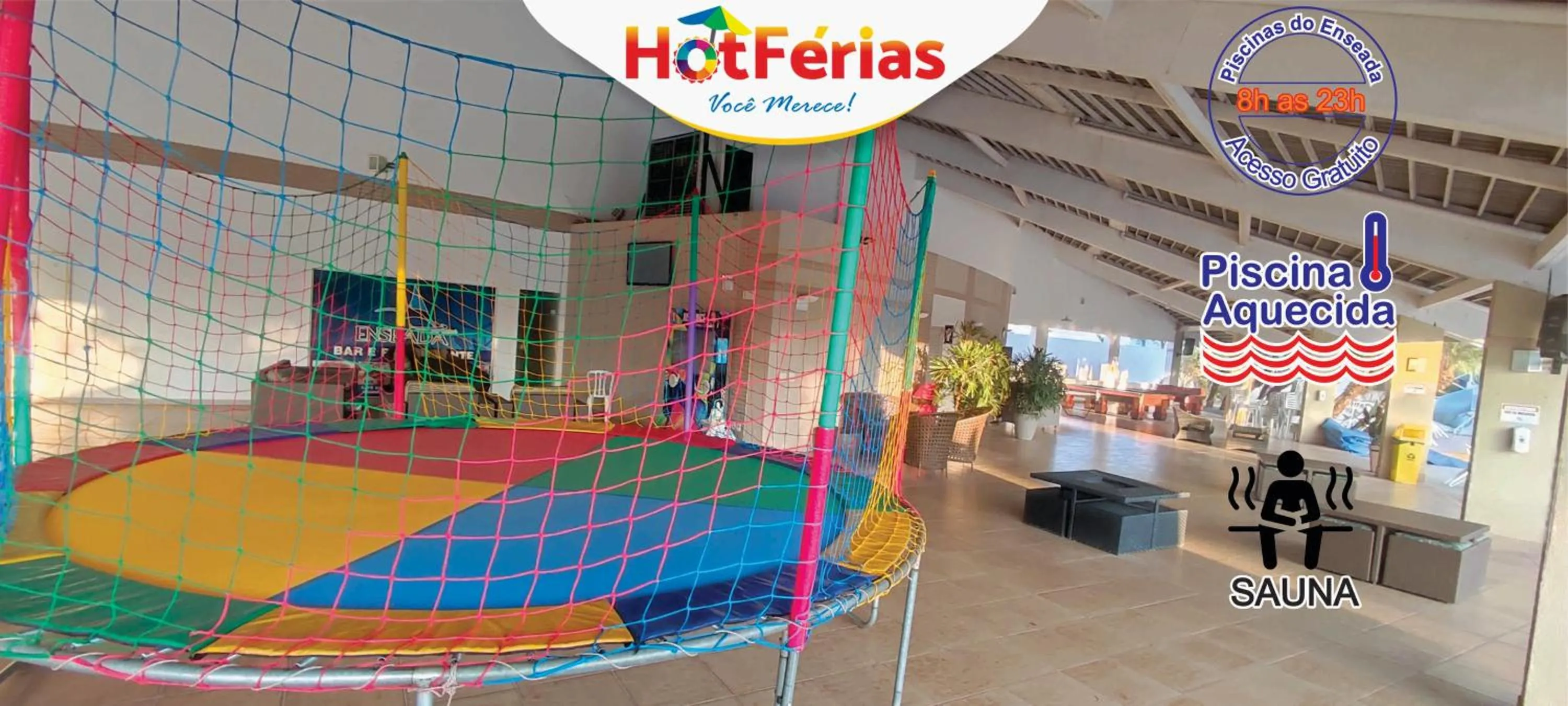 Restaurant/places to eat in HotFérias - Flat no Enseada Caldas Novas, acesso ao Lago e pesca permitida, próx ao Náutico Praia Clube