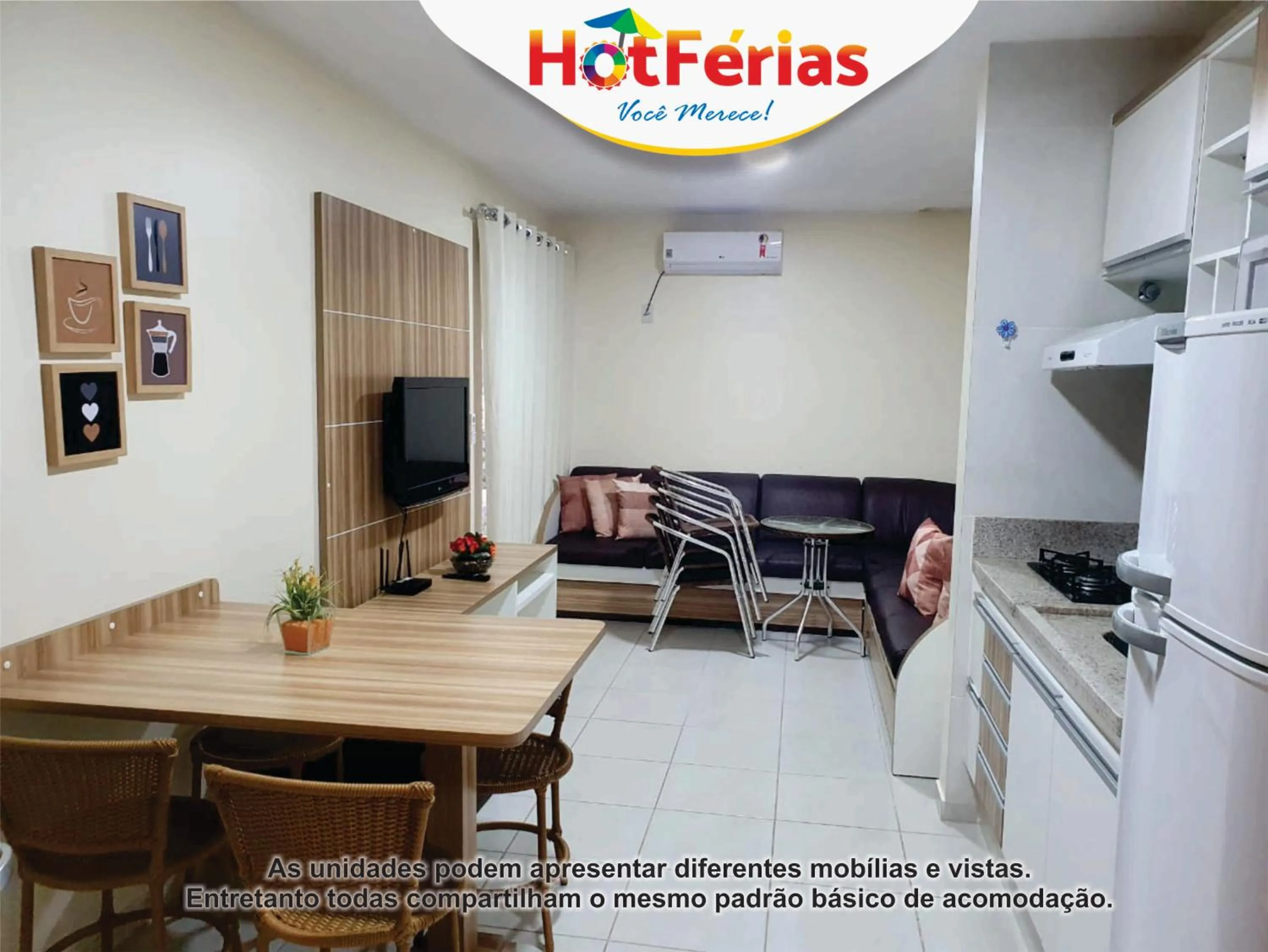 Communal lounge/ TV room in HotFérias - Flat no Enseada Caldas Novas, acesso ao Lago e pesca permitida, próx ao Náutico Praia Clube