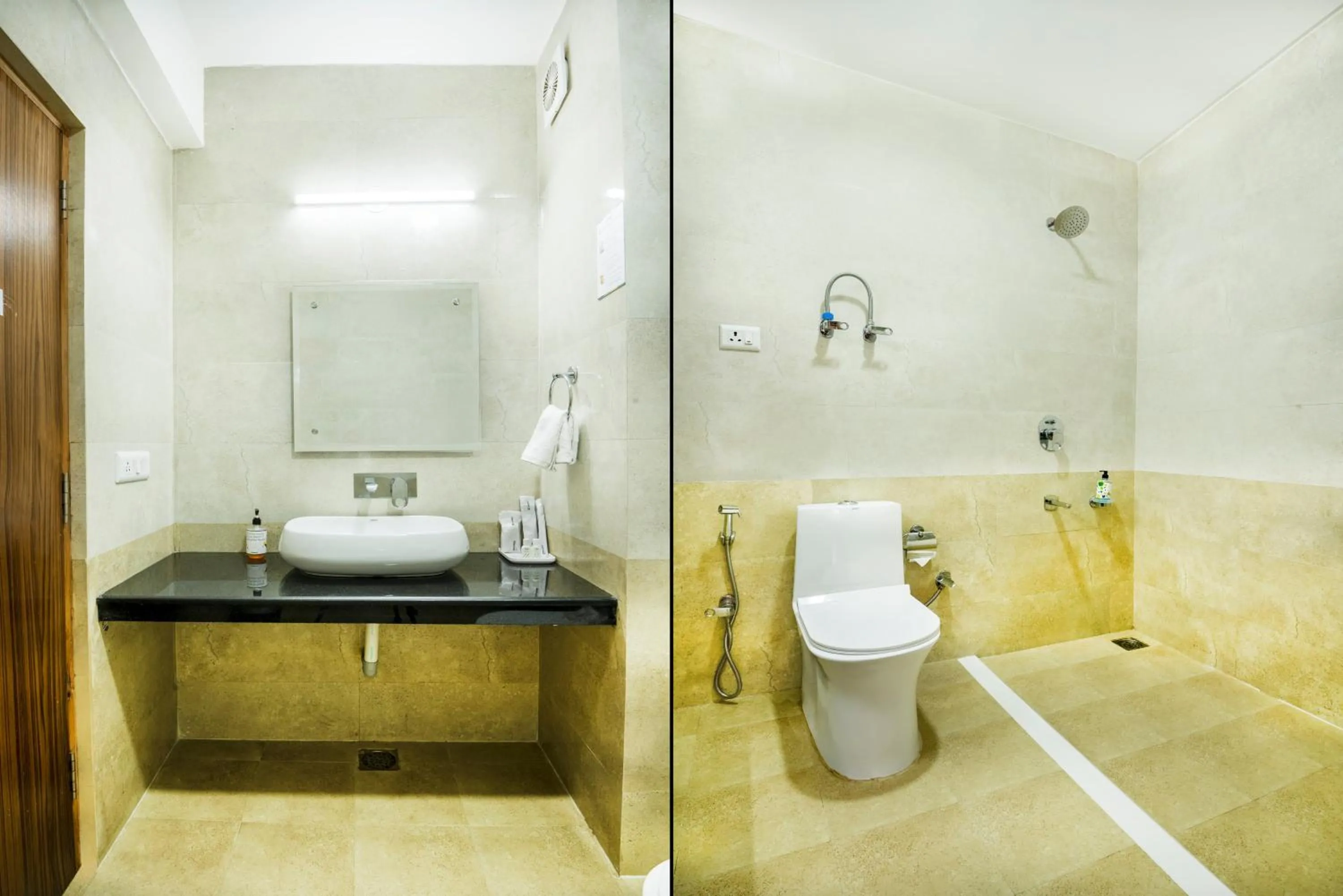 Bathroom in Treebo Premium Sattva With Mountain View