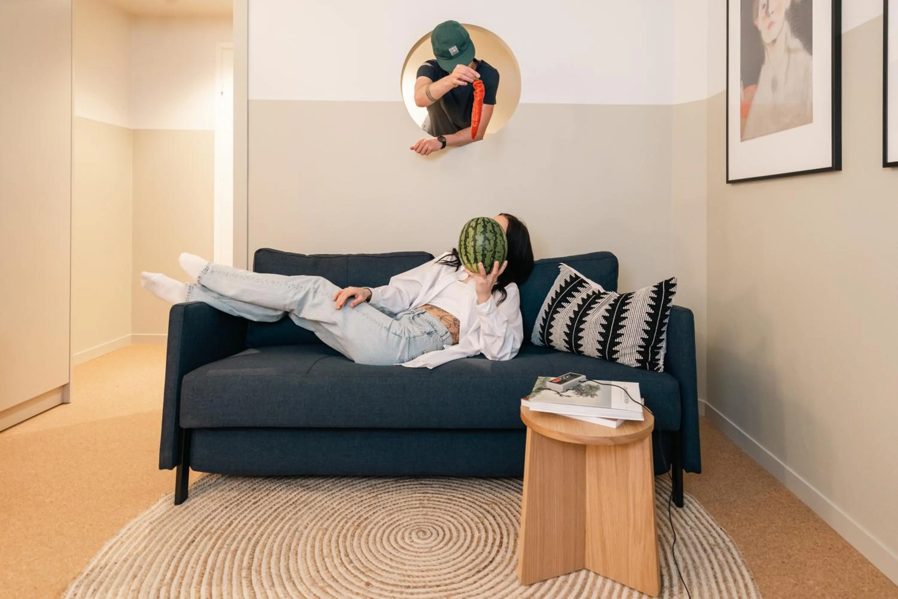 Seating area in Bob W Helsinki Kluuvi