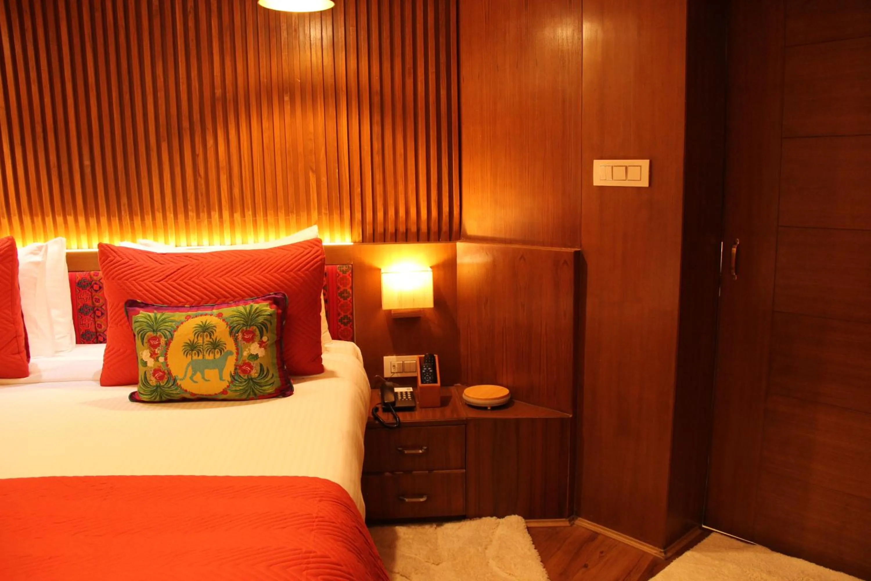 Bed in Tree of Life Eila Art Hotel, Manali