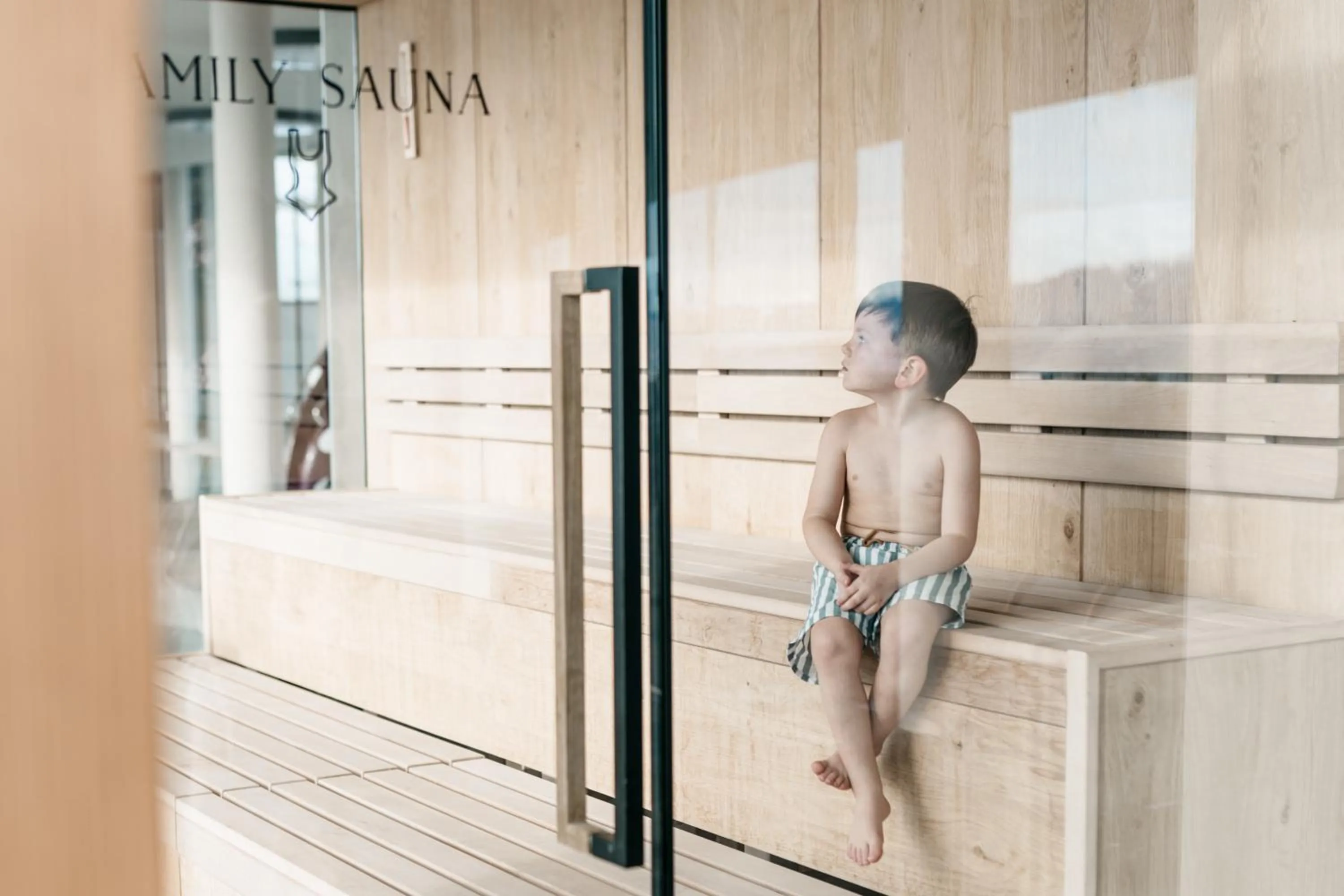 Sauna in Familienhotel Familiamus
