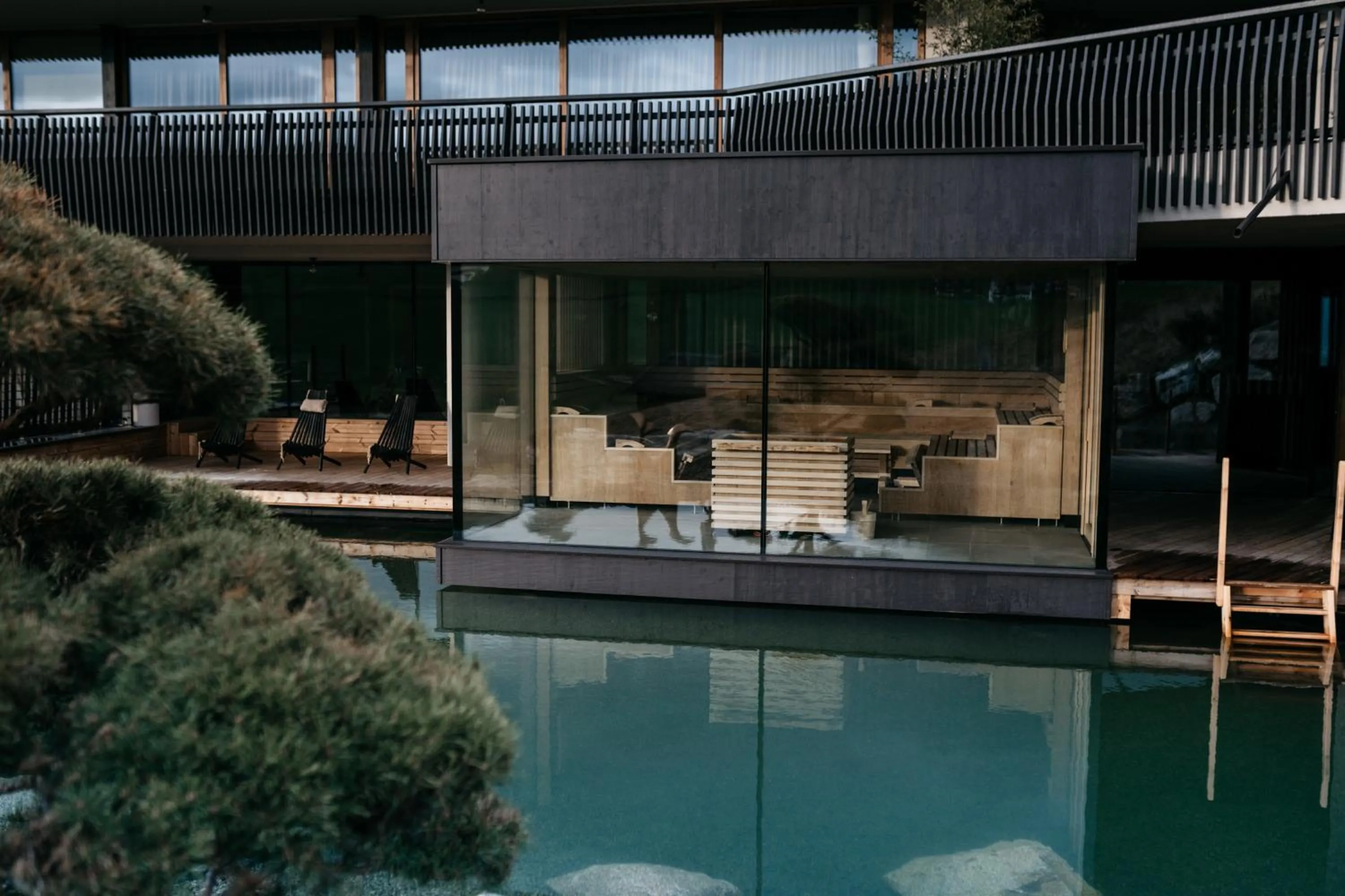 Sauna in Familienhotel Familiamus