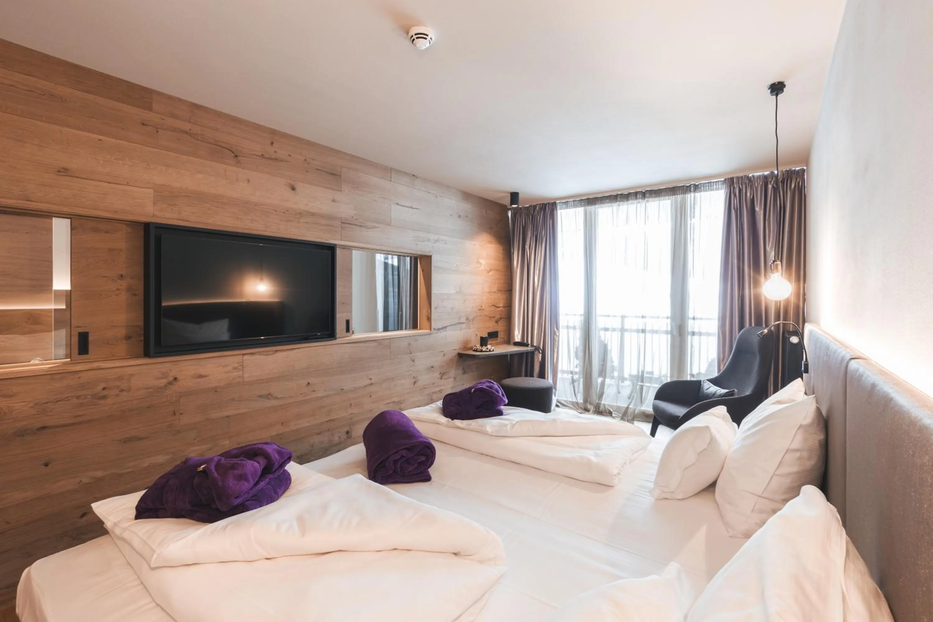 Bedroom, Bed in Familienhotel Familiamus