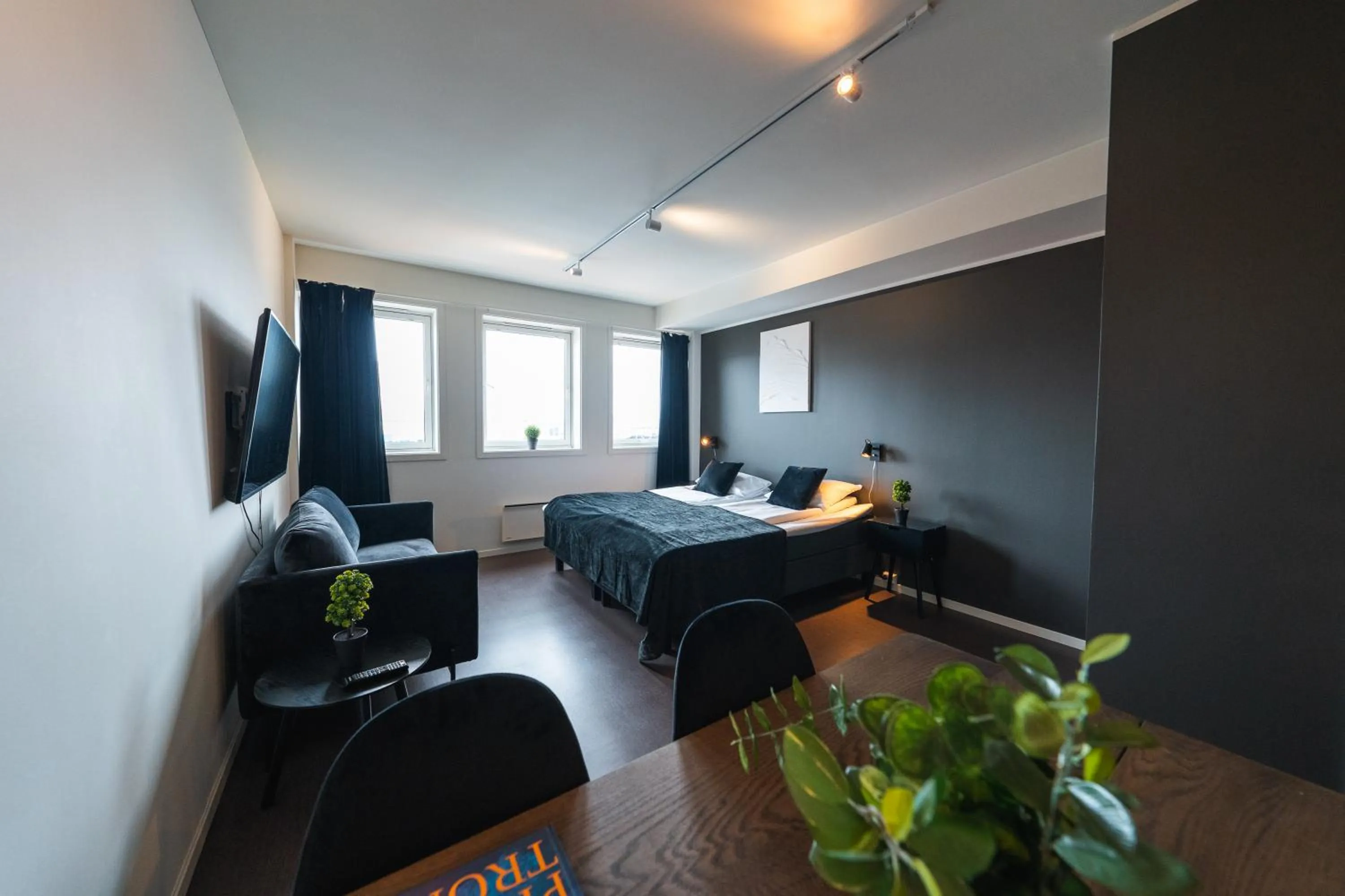 Bed in TotalApartments Seminarbakken City Studio