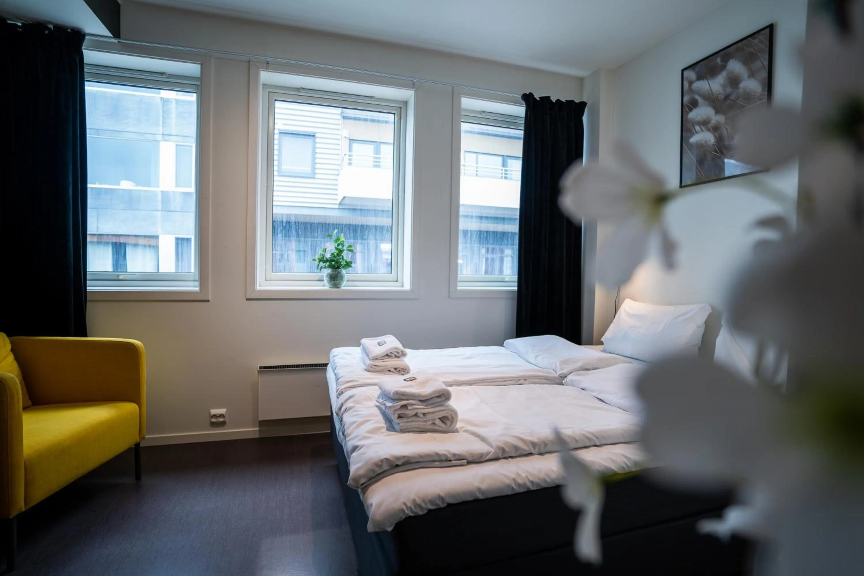 Bed in TotalApartments Seminarbakken City Studio