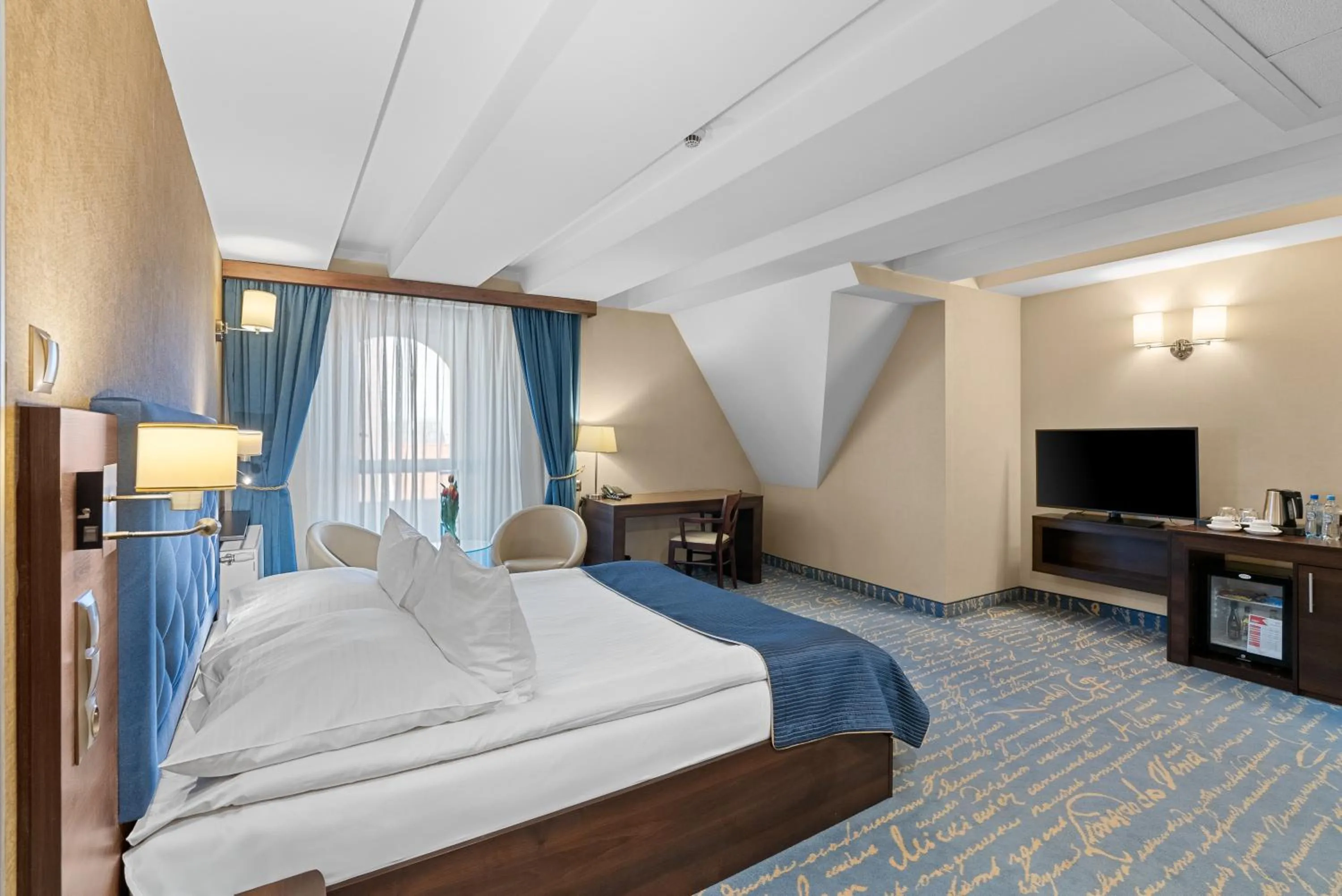 Bed in Hotel Diament Plaza Gliwice