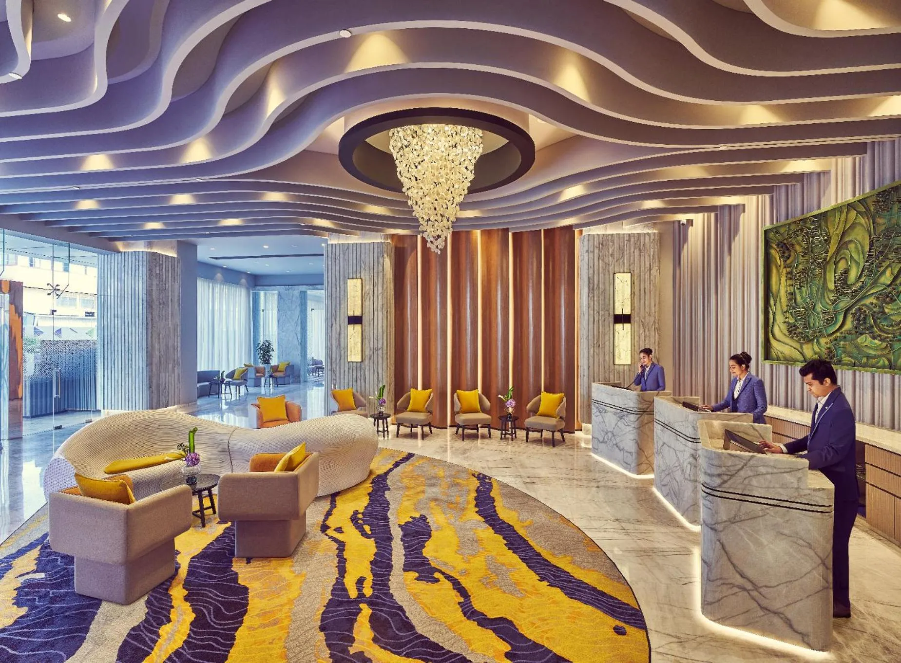 Lobby or reception in Vivanta Navi Mumbai Turbhe