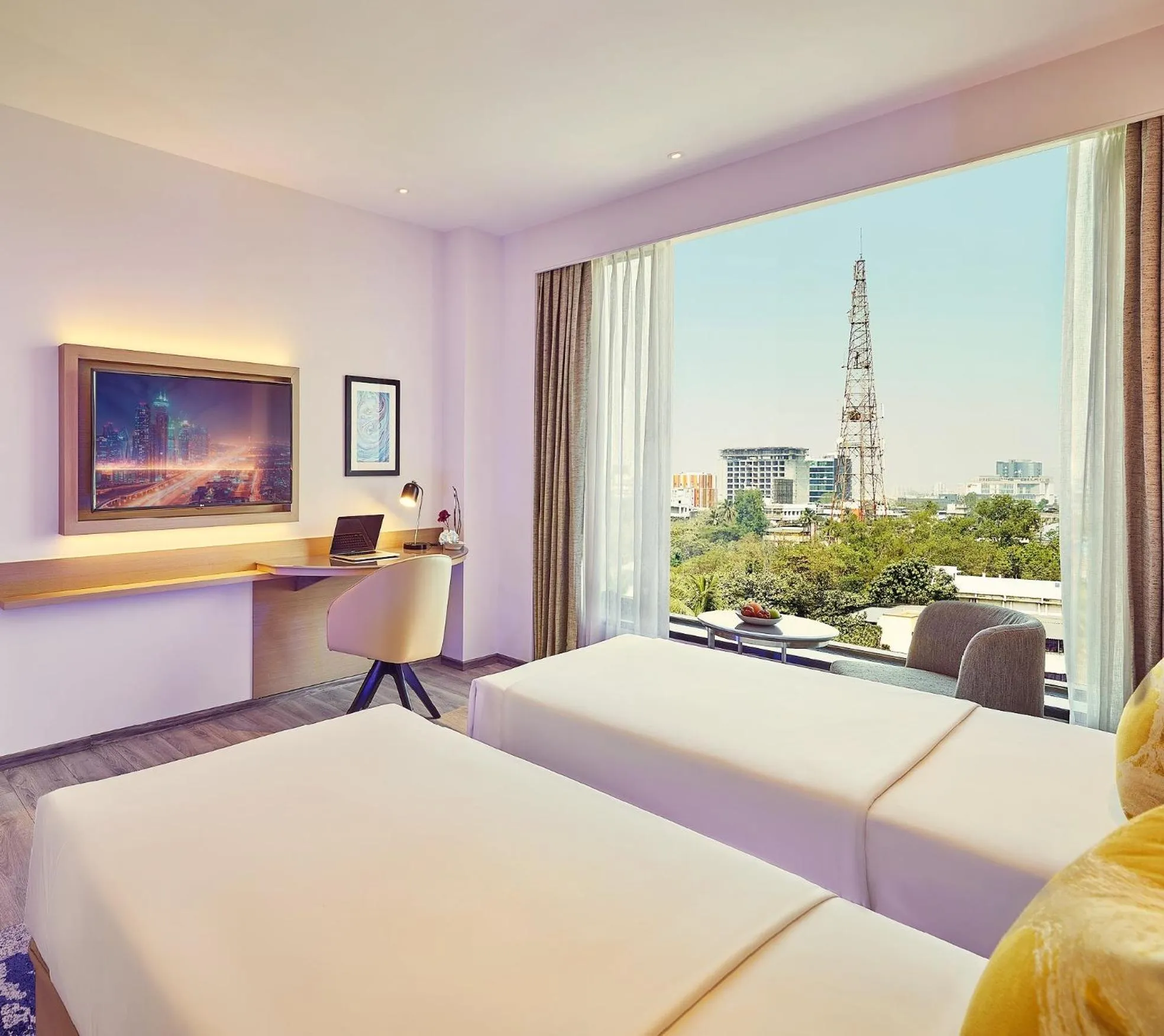 Photo of the whole room, Bed in Vivanta Navi Mumbai Turbhe