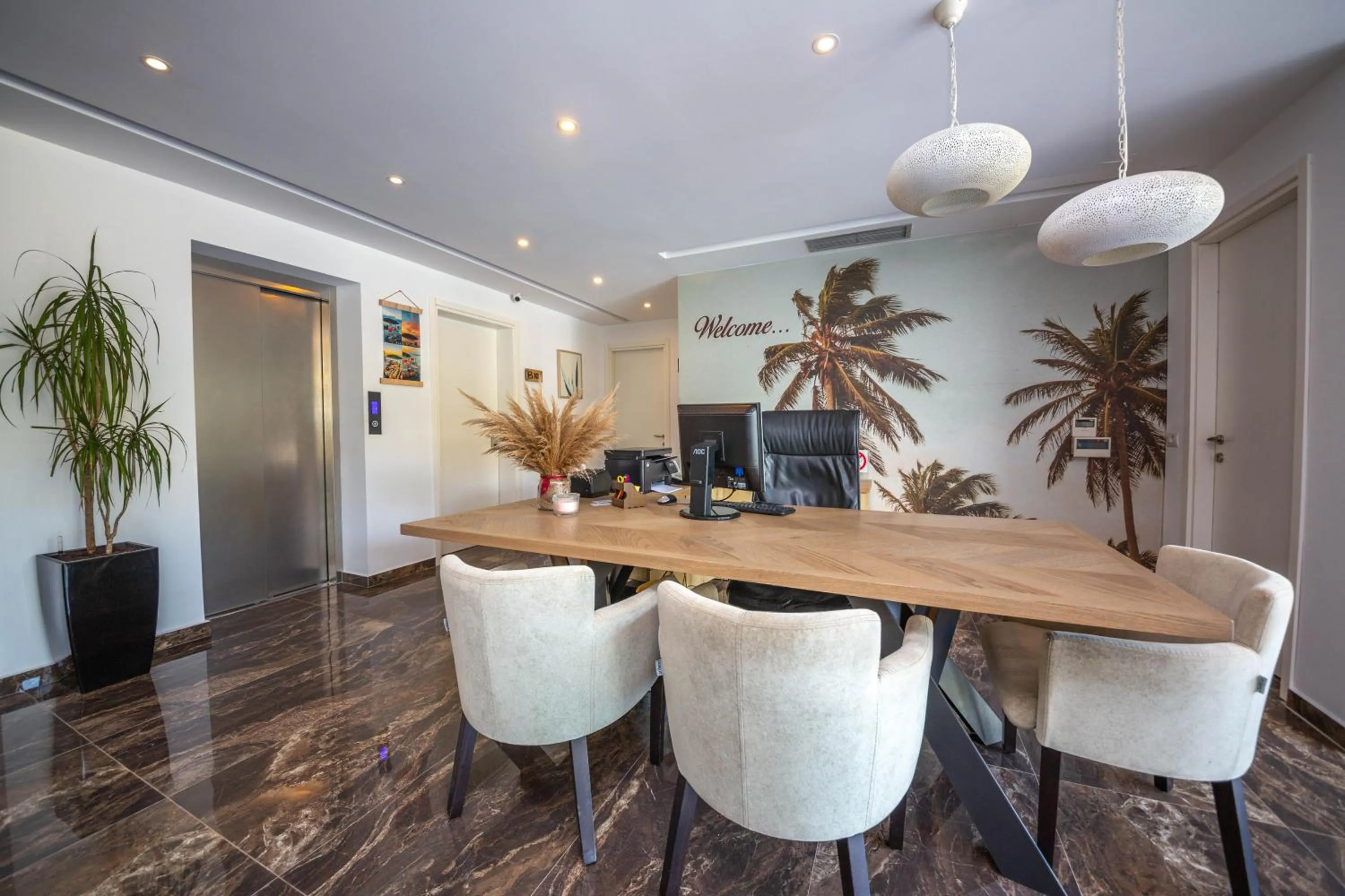 Lobby or reception in Bianco Hotel