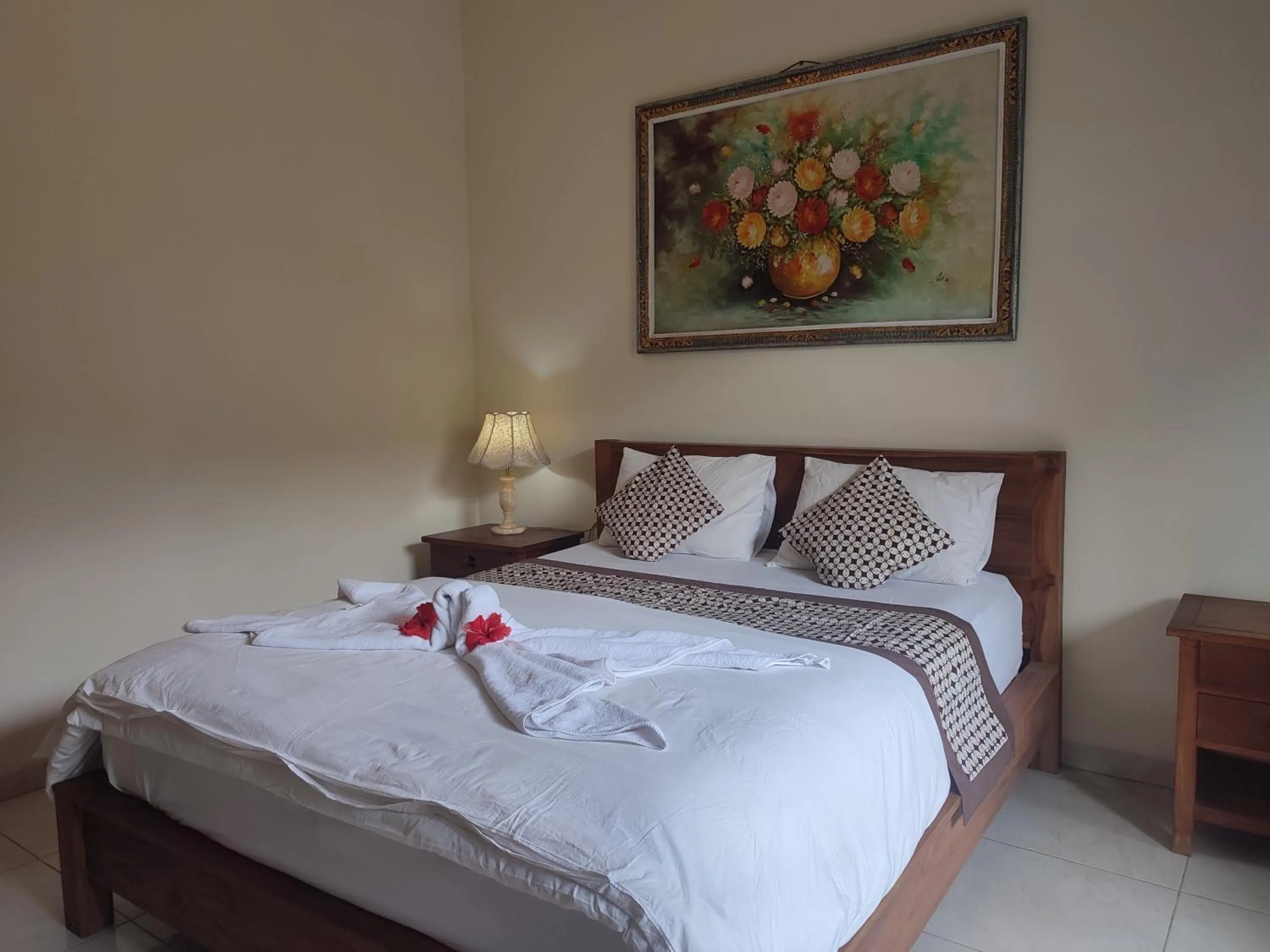 Bed in Nyoman Homestay Ubud