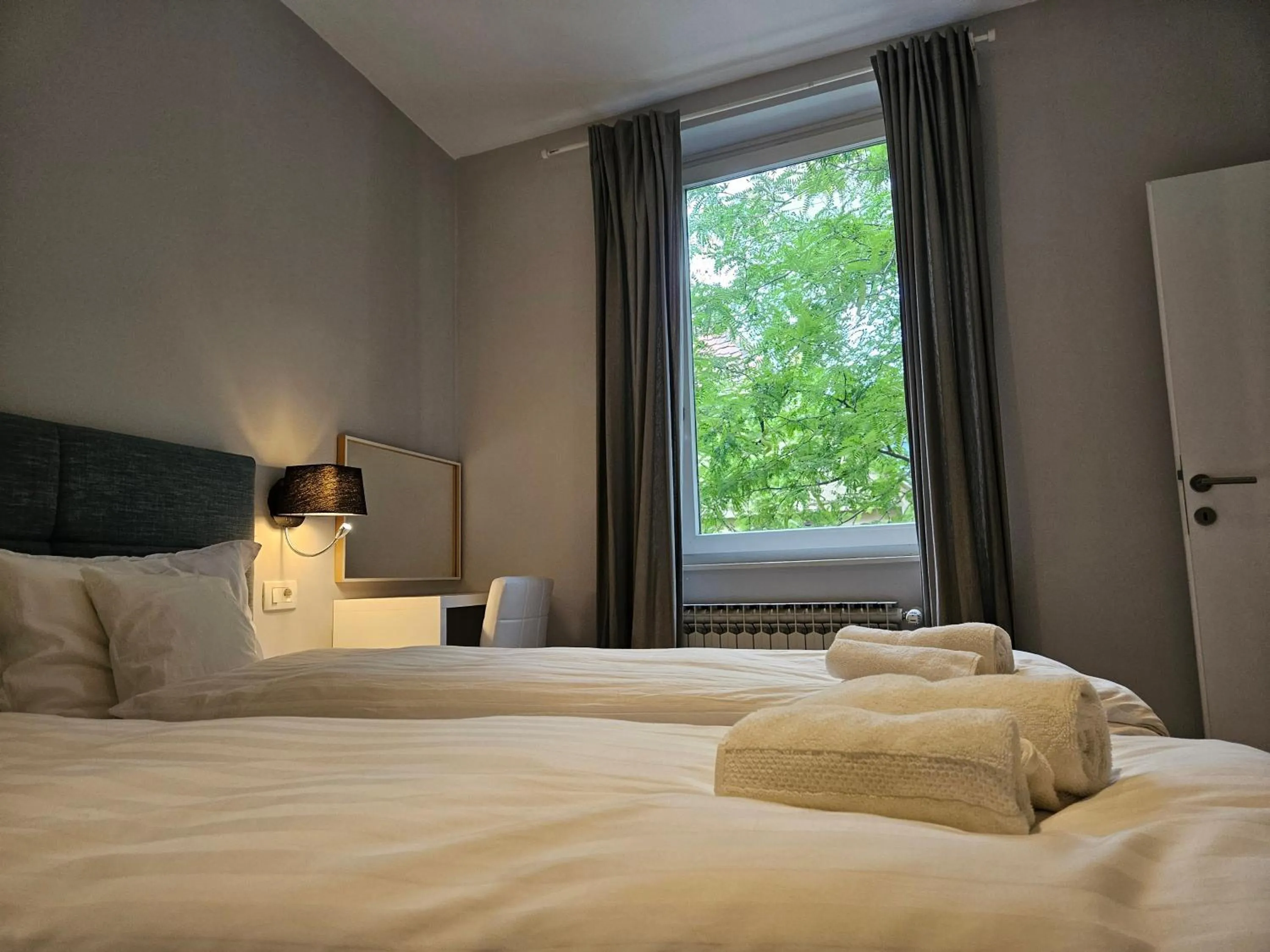 Bed in Exclusive Kaptol Apartment