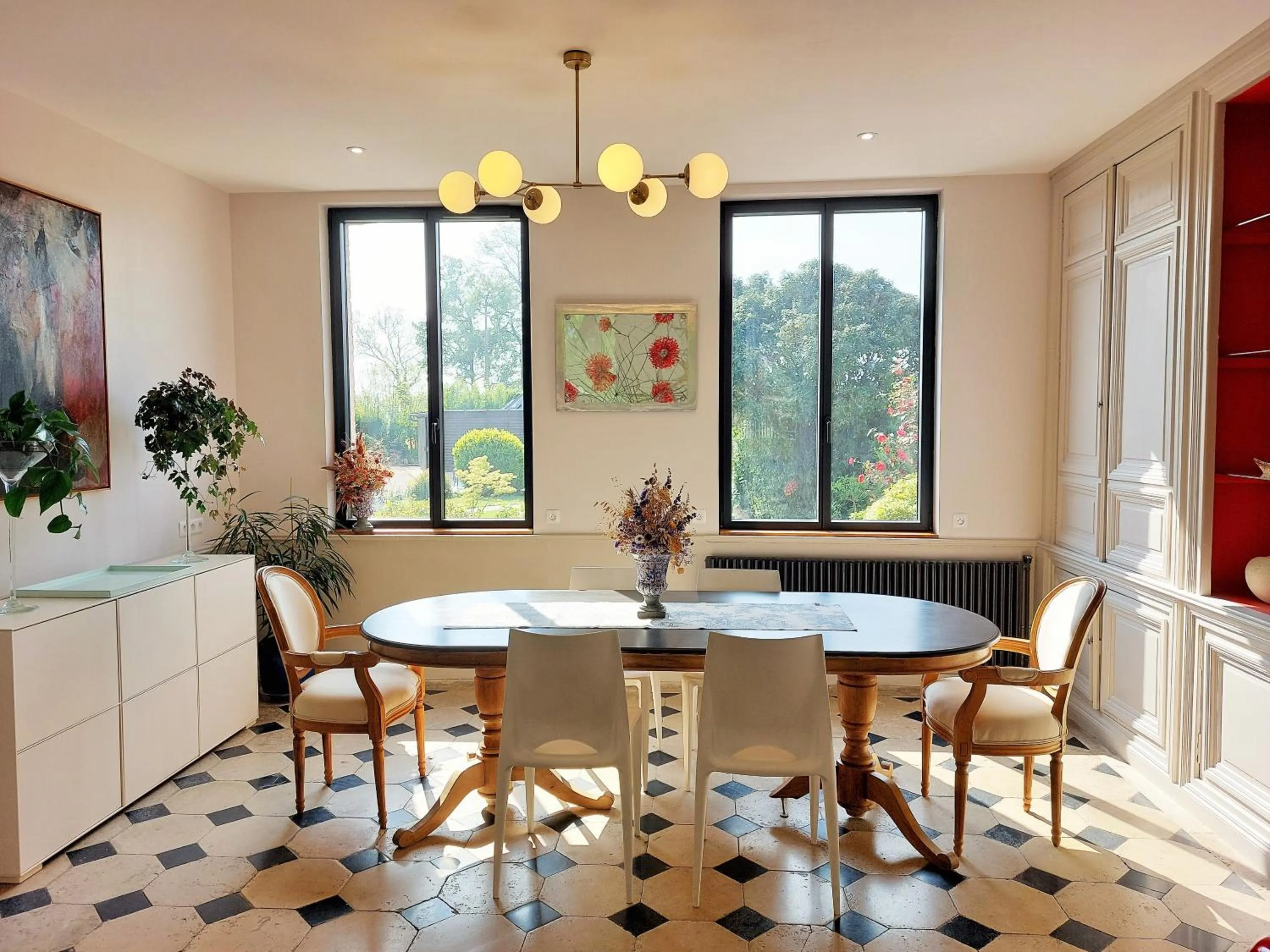 Dining area in LES JACQUEMARTS NORMANDS Maison d'hôtes - Guesthouse