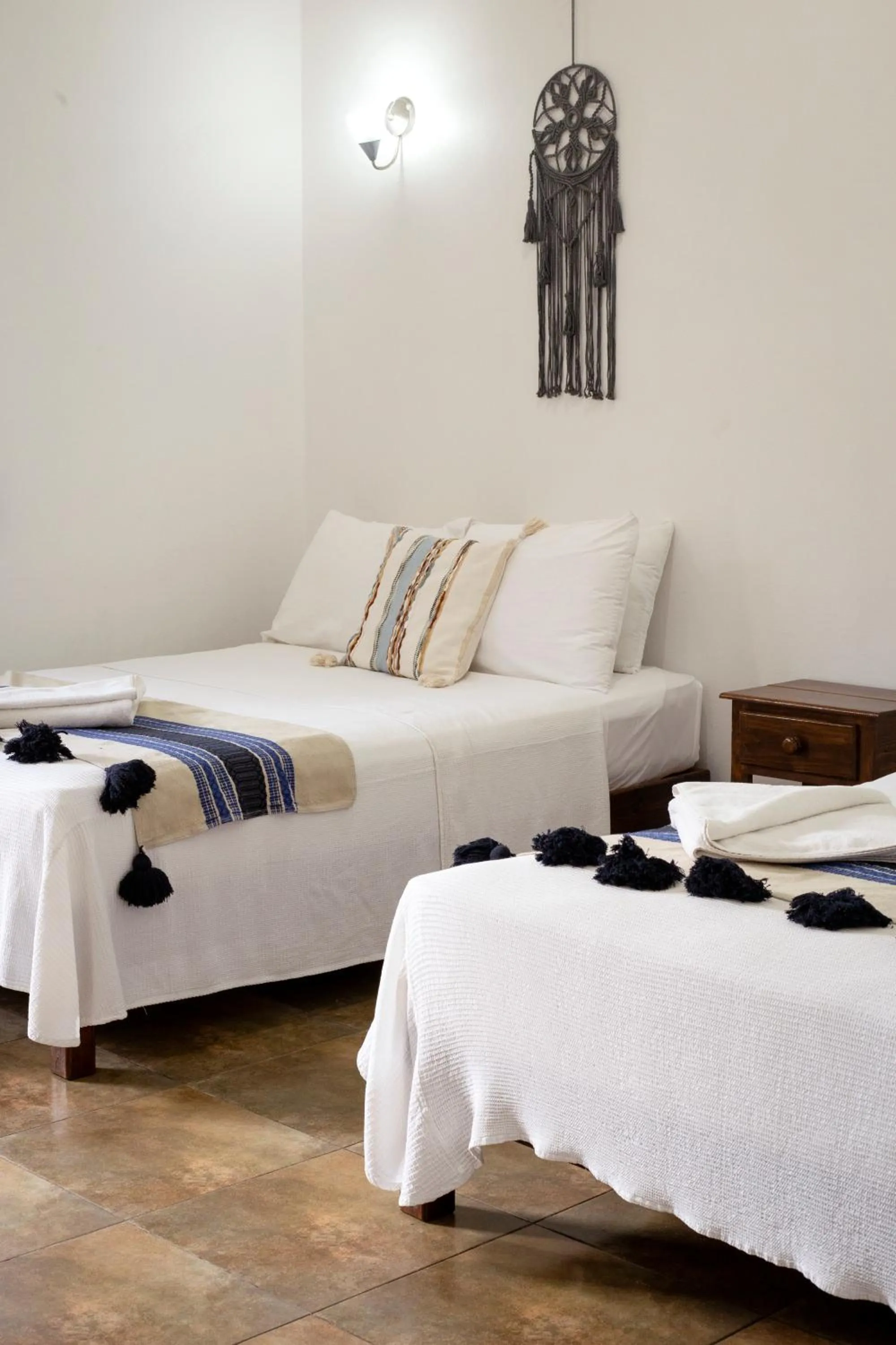 Bed in hotel stella maris tulum