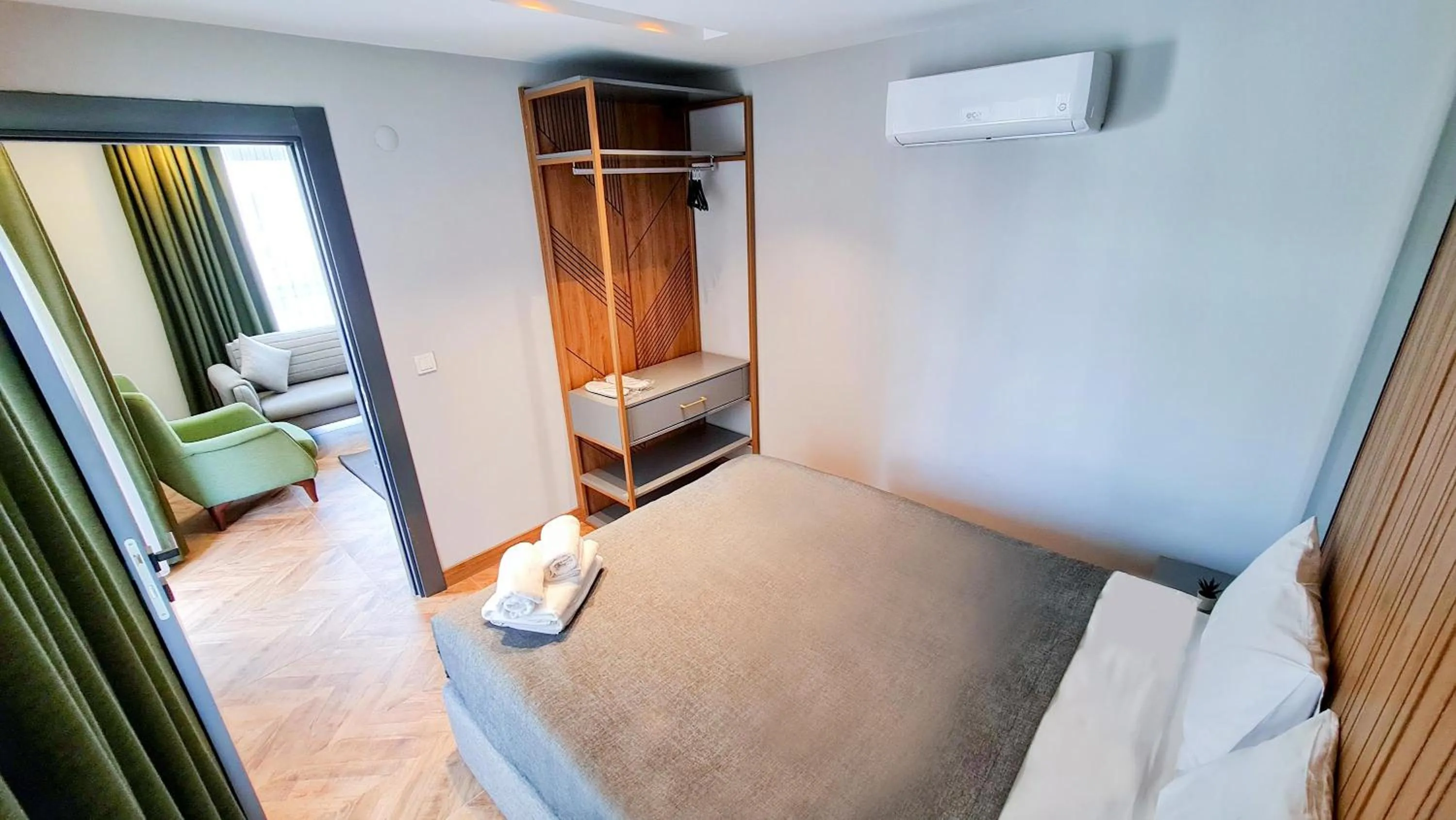 Seating area, Bed in Letstay Sweet Home Mint