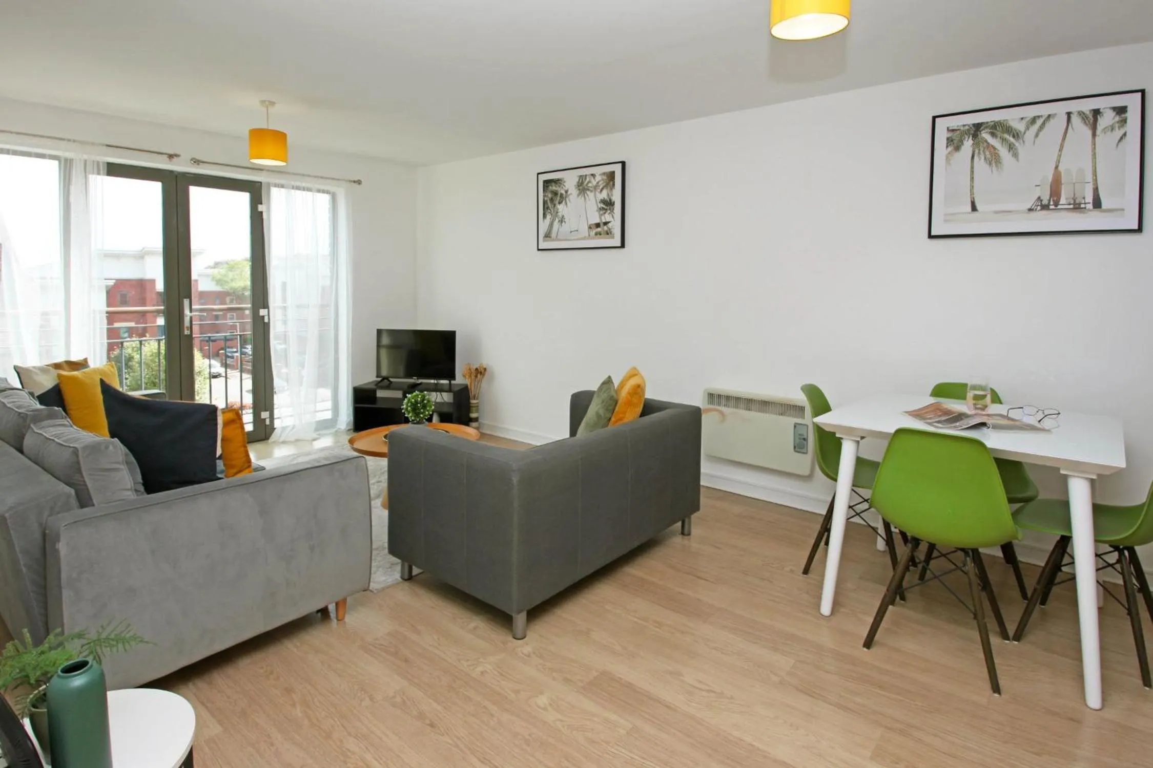 Living room in Albion Street Apartments