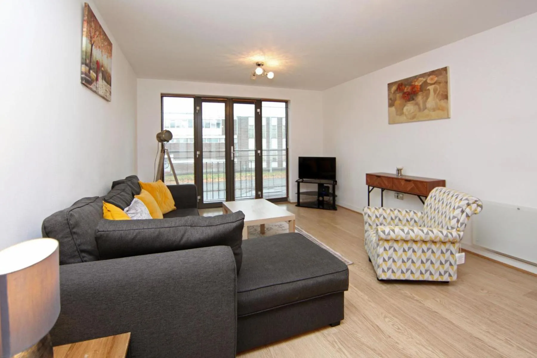 Living room in Albion Street Apartments