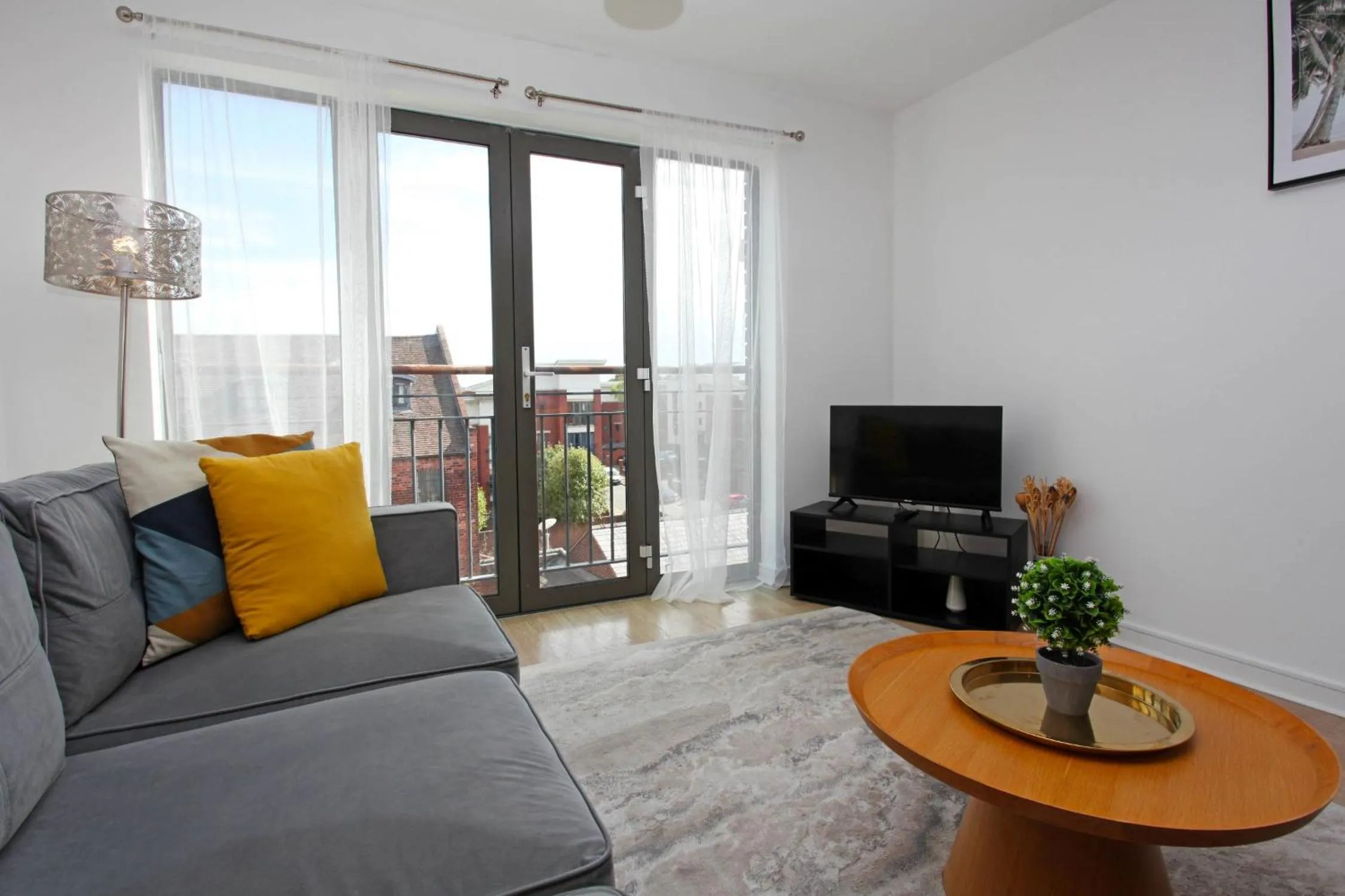 Living room in Albion Street Apartments