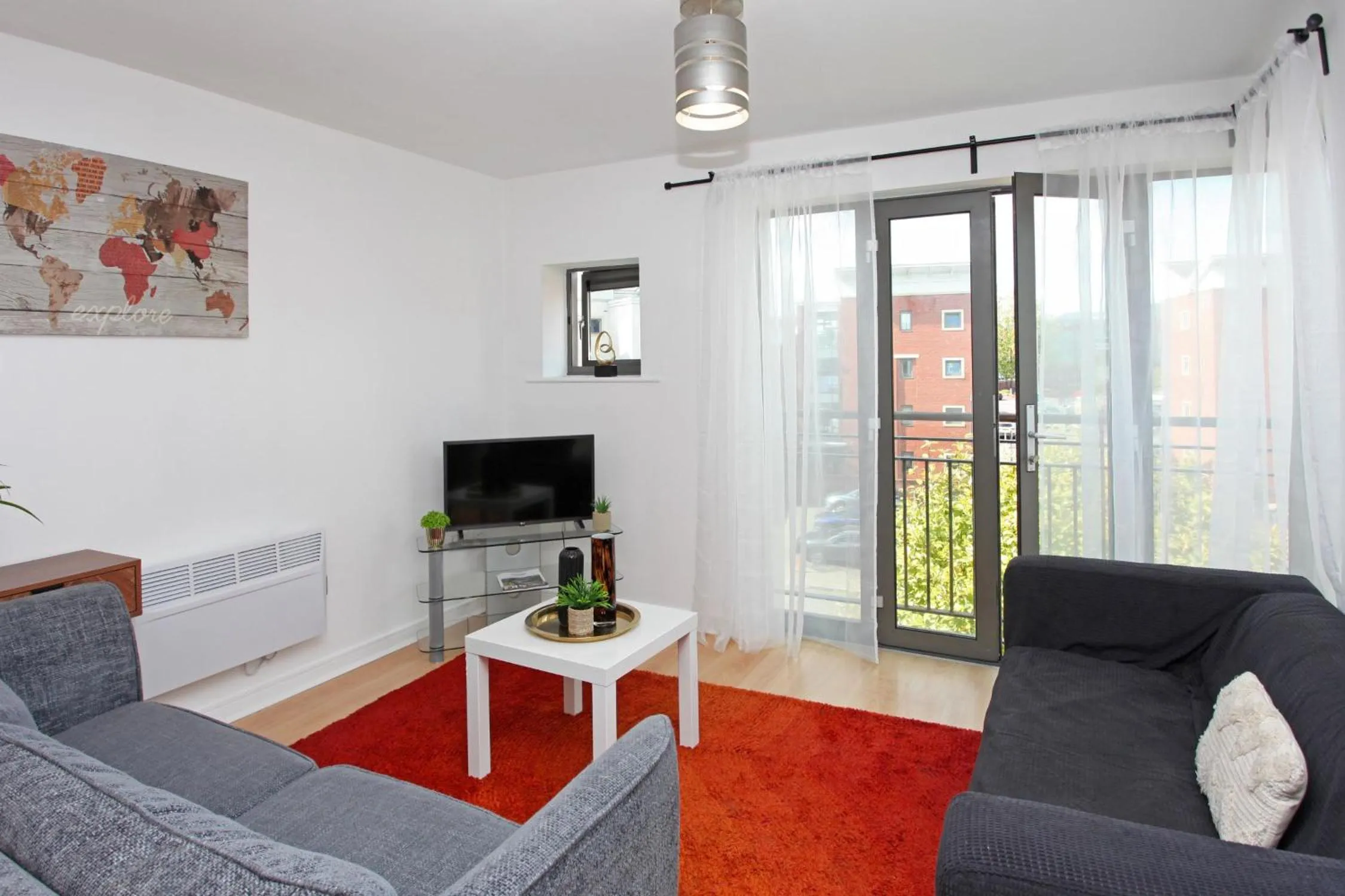 Living room in Albion Street Apartments