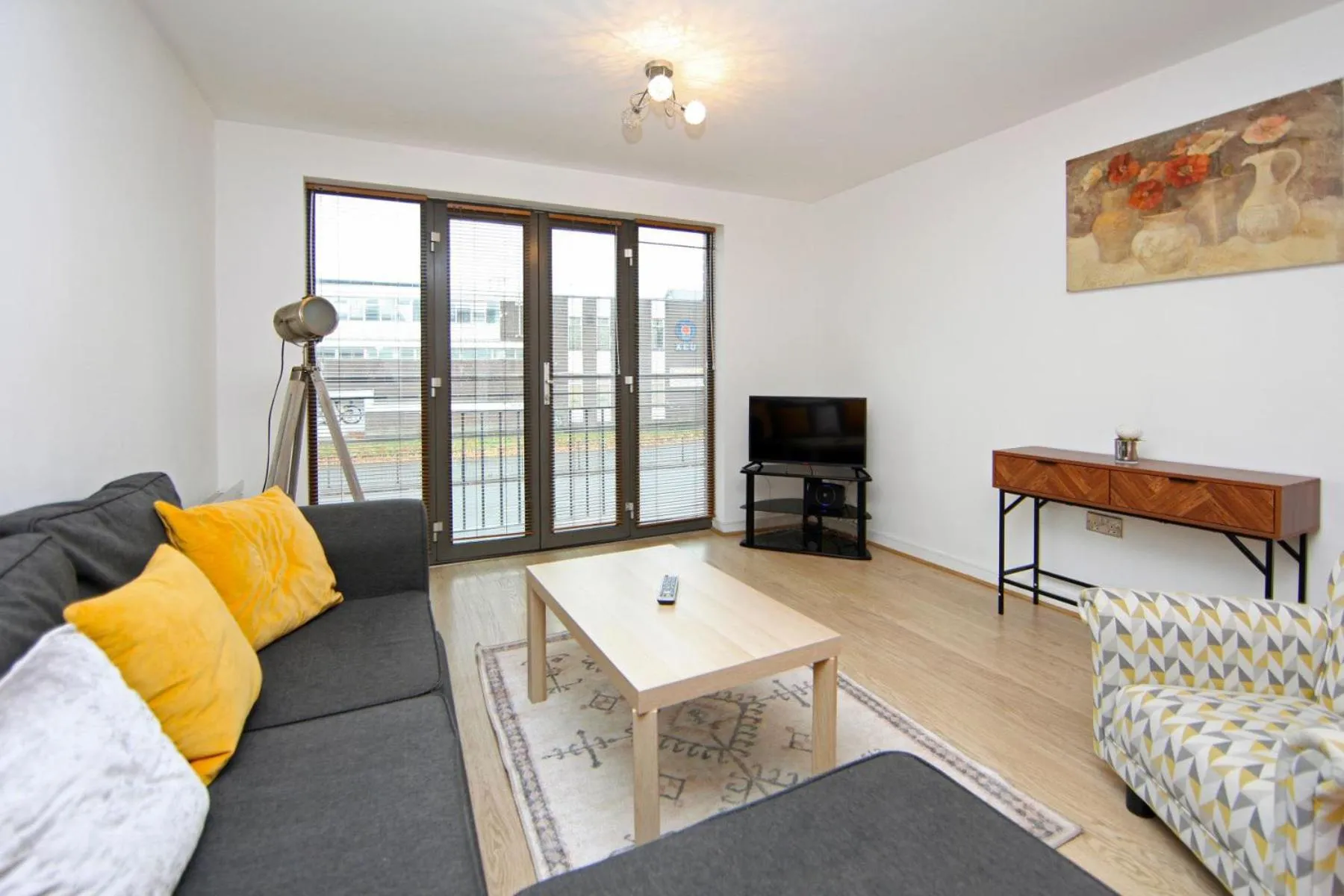 Living room in Albion Street Apartments