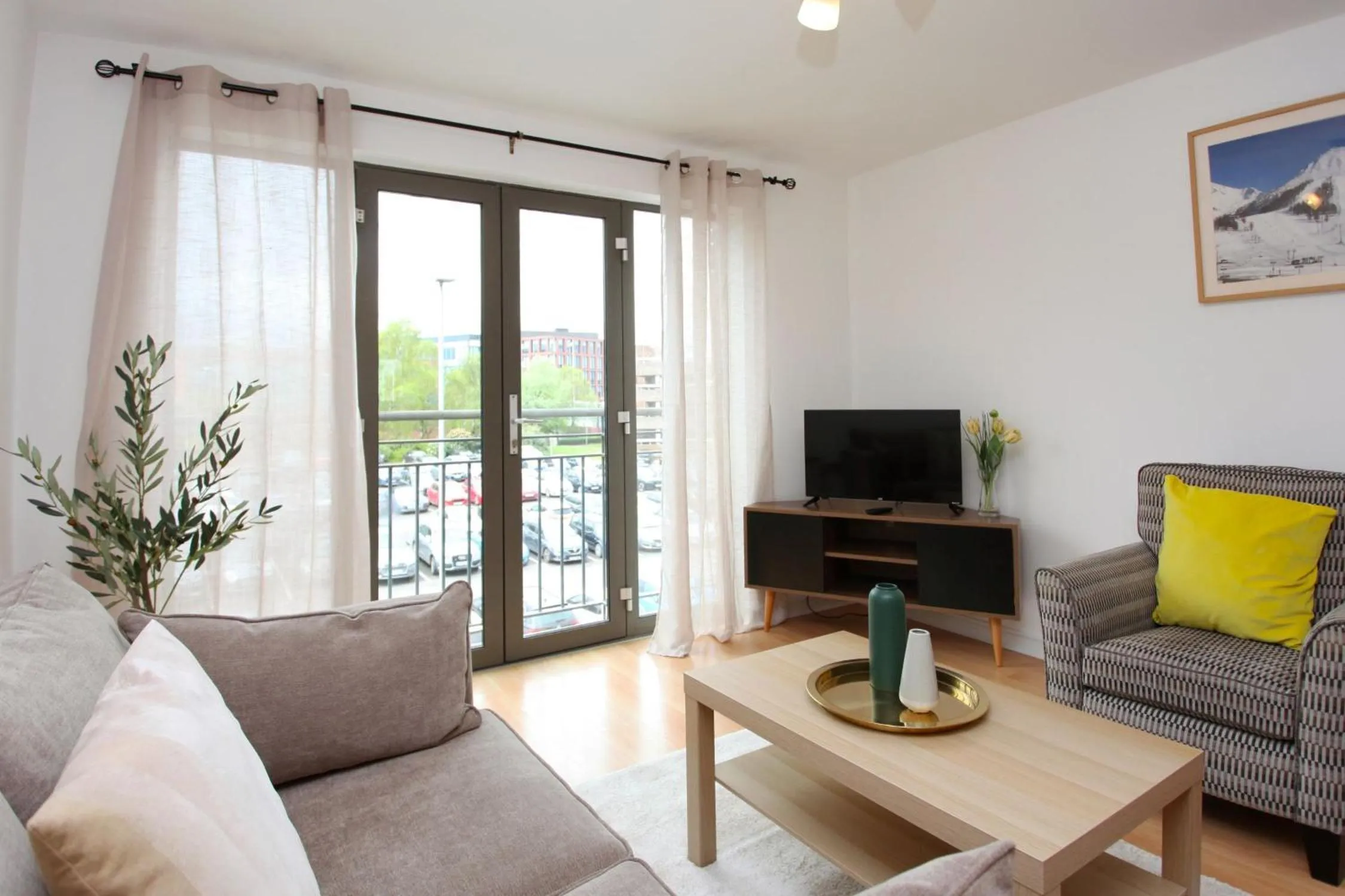 Living room in Albion Street Apartments