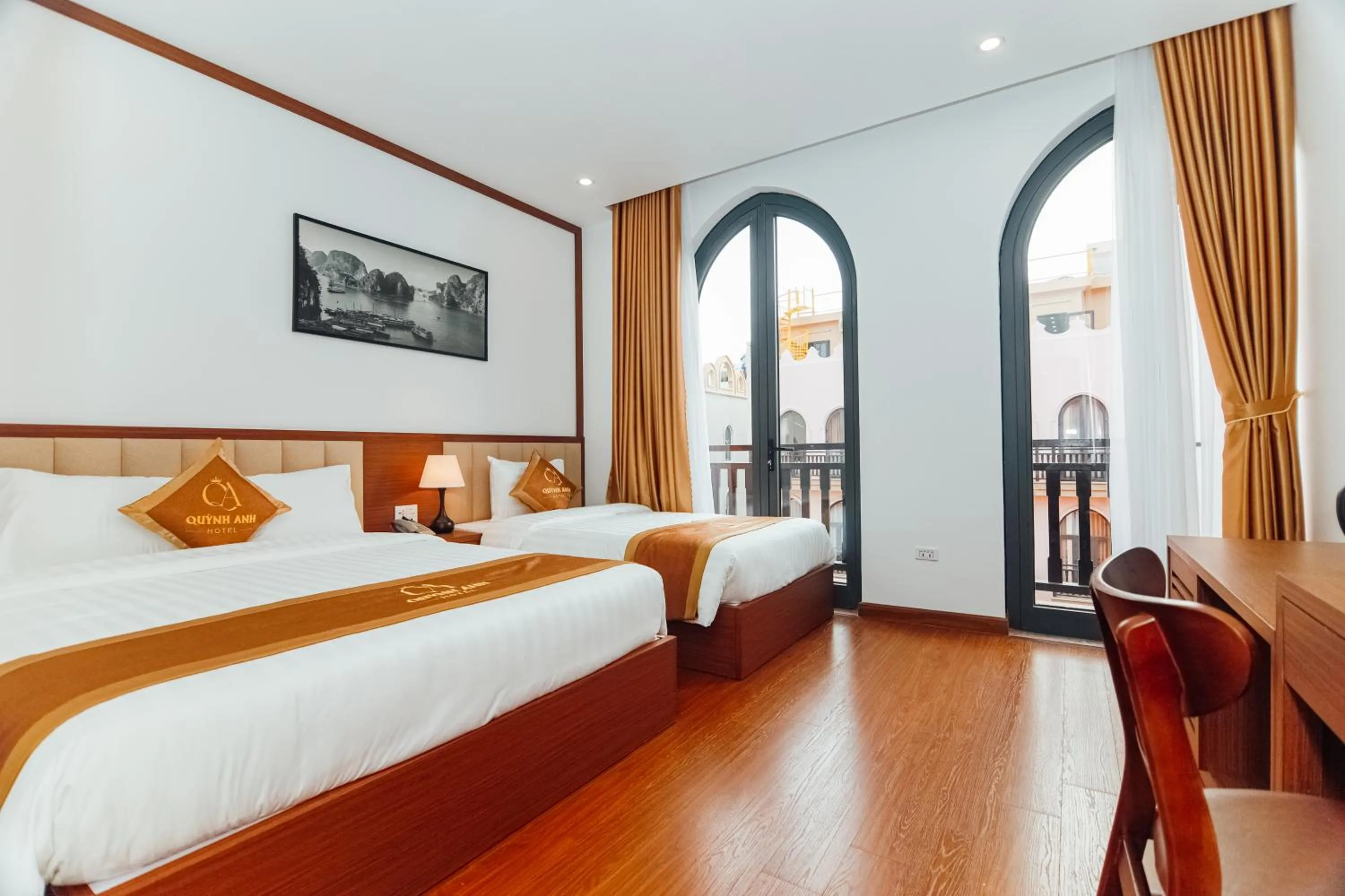 Bed in Quỳnh Anh Hotel Hạ Long