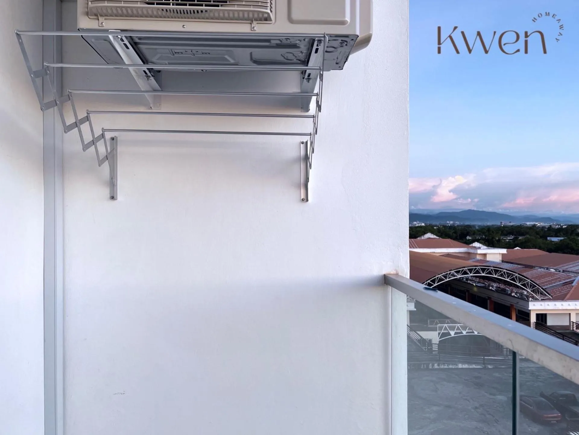 Balcony/Terrace in KWEN Suites-Tanjung Aru InfinityPool Seaview/Airport View
