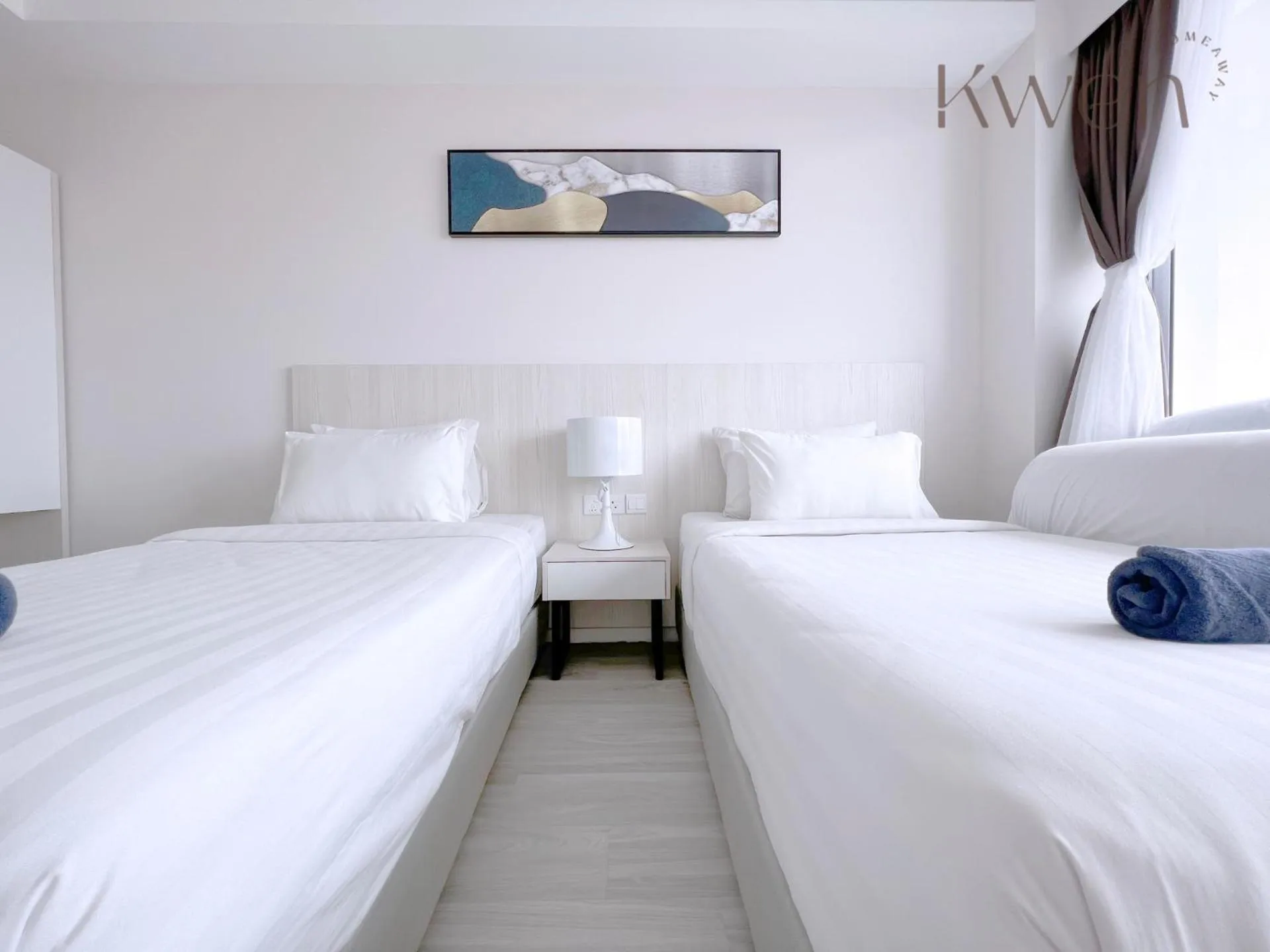 Bedroom, Bed in KWEN Suites-Tanjung Aru InfinityPool Seaview/Airport View