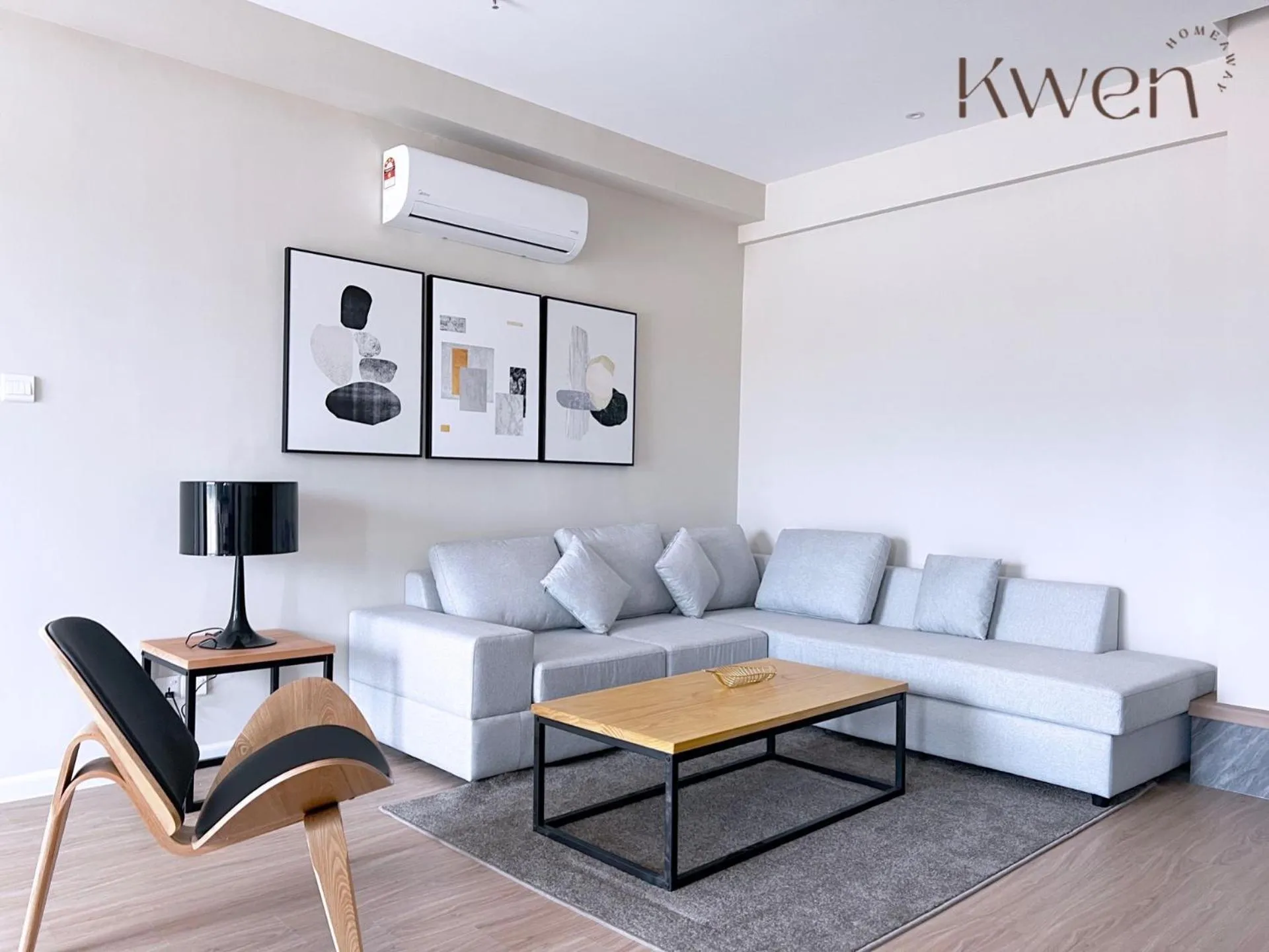 Living room in KWEN Suites-Tanjung Aru InfinityPool Seaview/Airport View