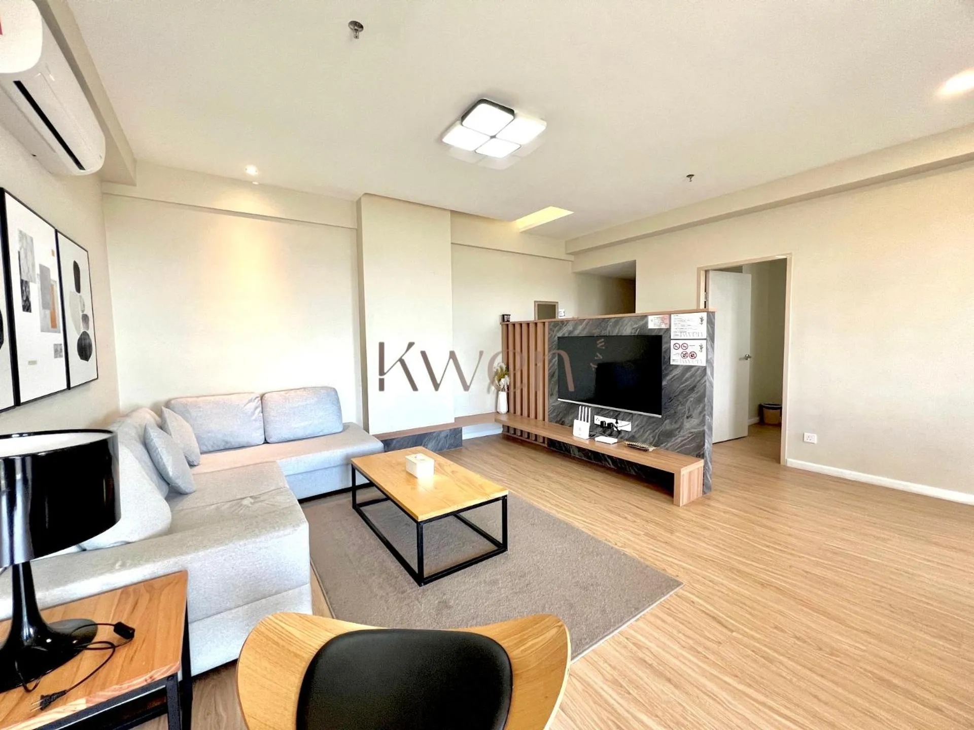 Living room in KWEN Suites-Tanjung Aru InfinityPool Seaview/Airport View