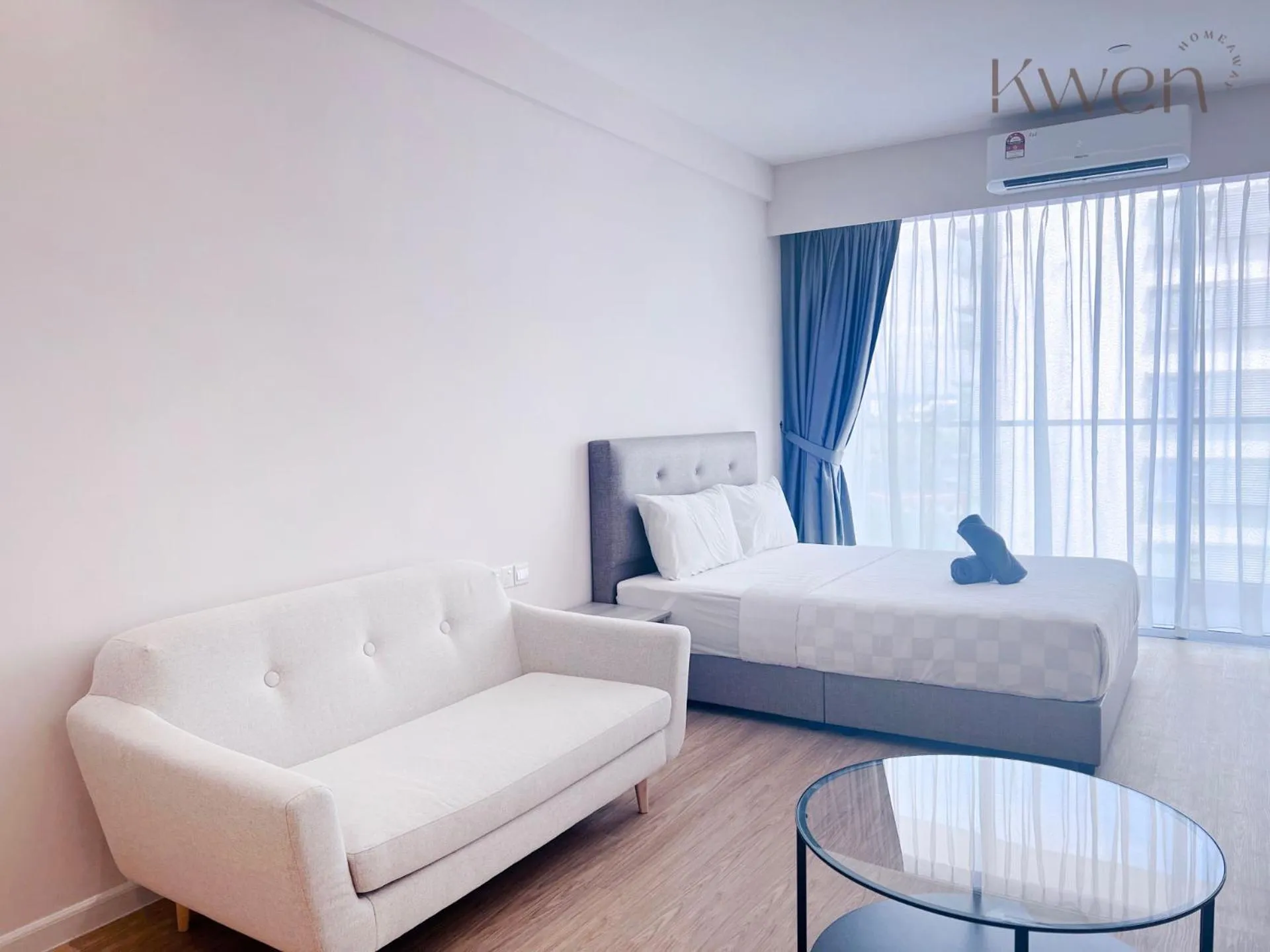 Bedroom, Bed in KWEN Suites-Tanjung Aru InfinityPool Seaview/Airport View