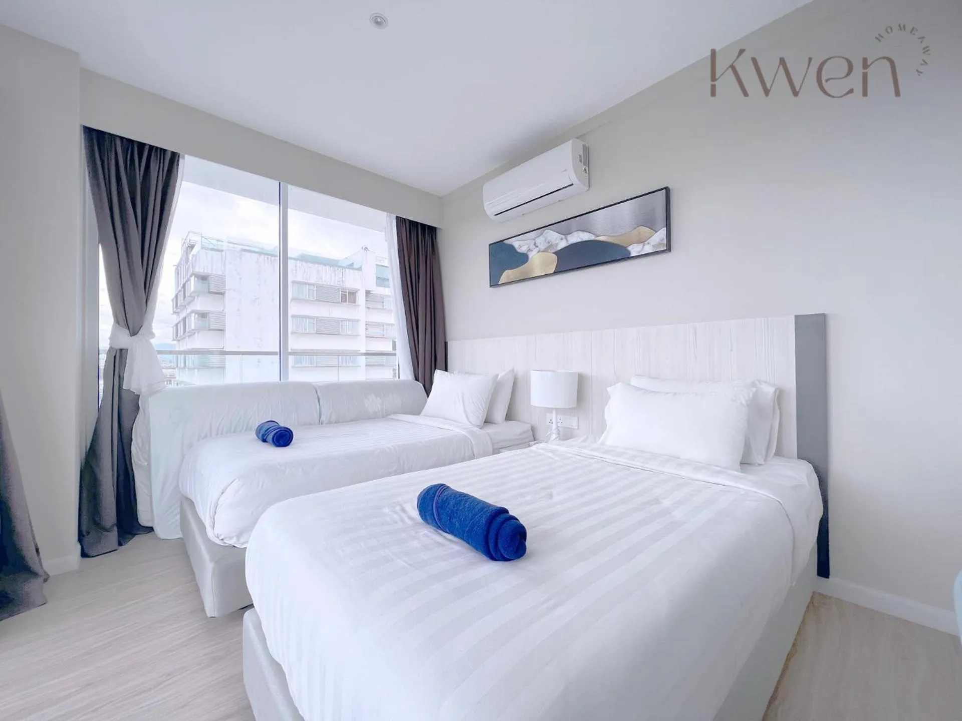 Bedroom, Bed in KWEN Suites-Tanjung Aru InfinityPool Seaview/Airport View