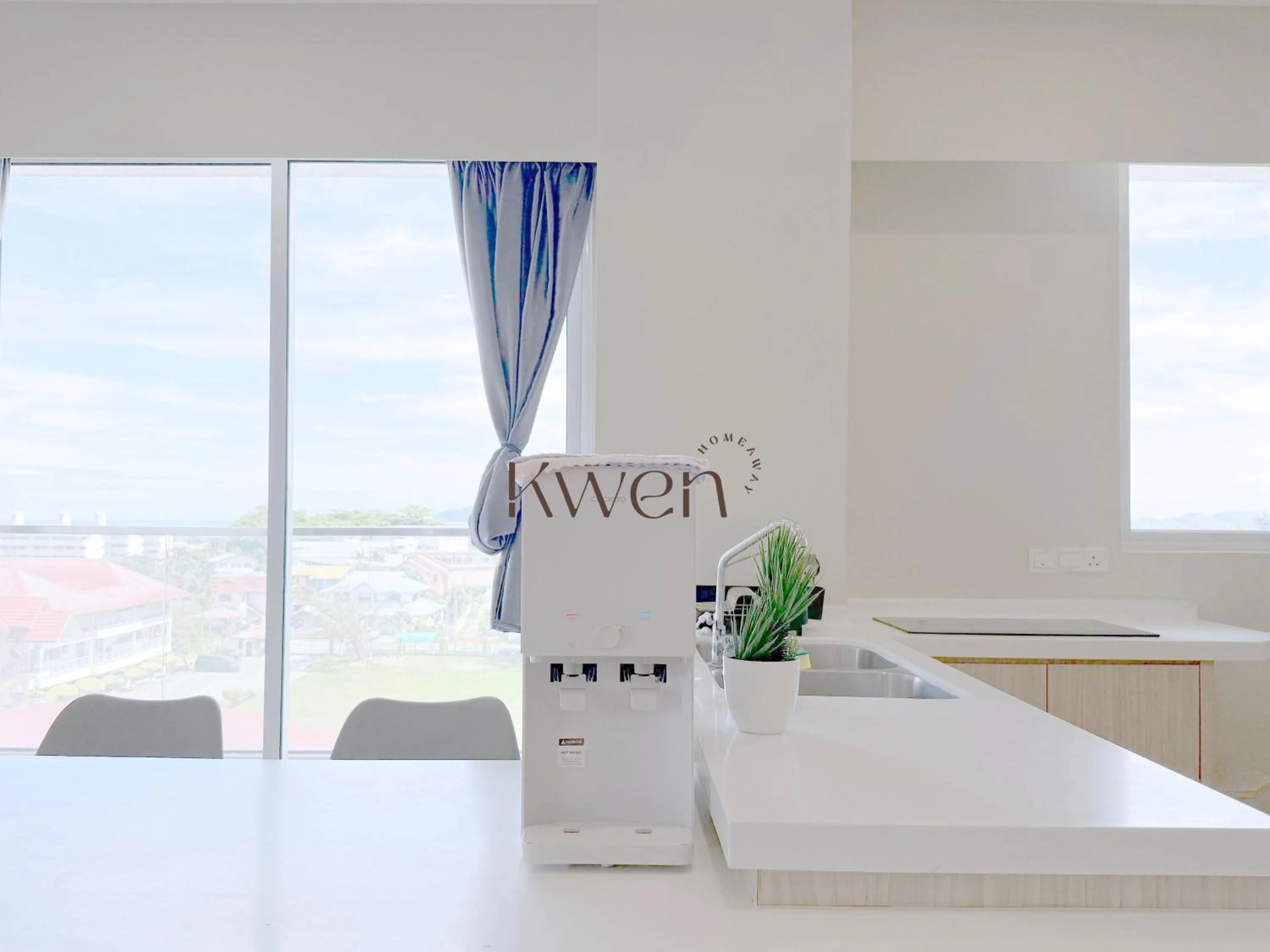 kitchen in KWEN Suites-Tanjung Aru InfinityPool Seaview/Airport View