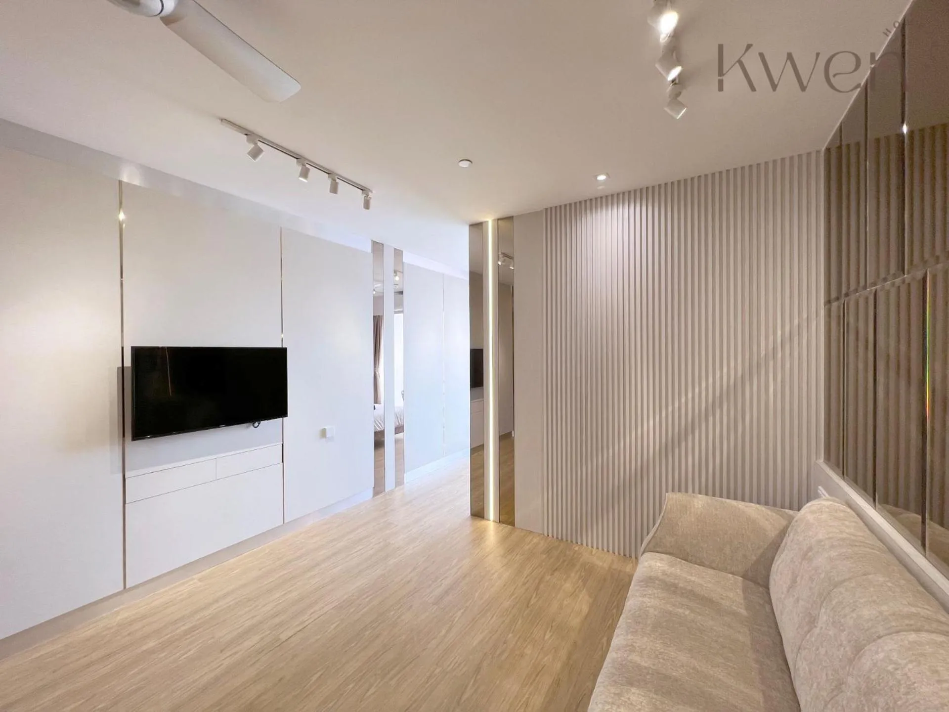 Living room in KWEN Suites-Tanjung Aru InfinityPool Seaview/Airport View