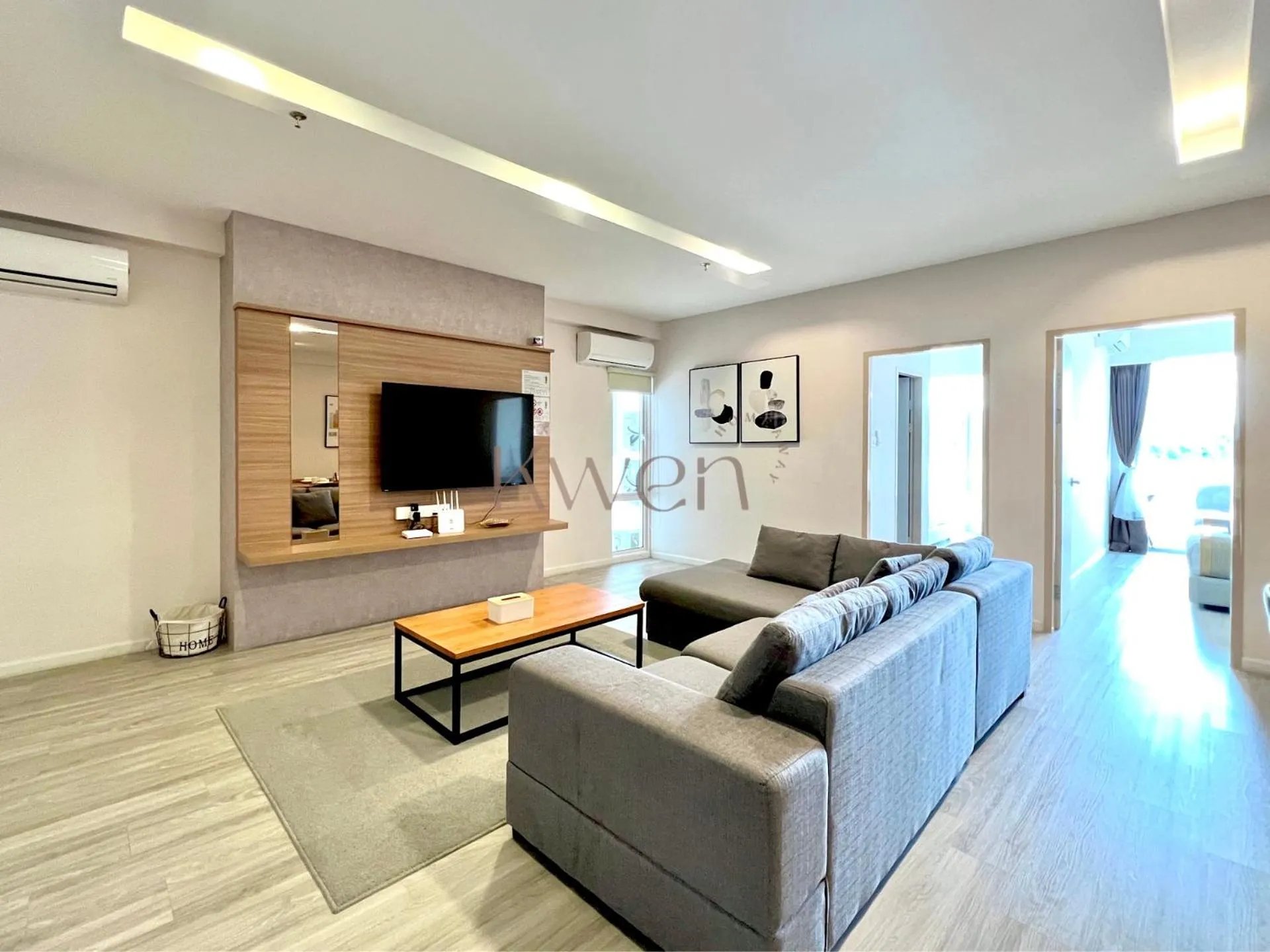 Living room in KWEN Suites-Tanjung Aru InfinityPool Seaview/Airport View