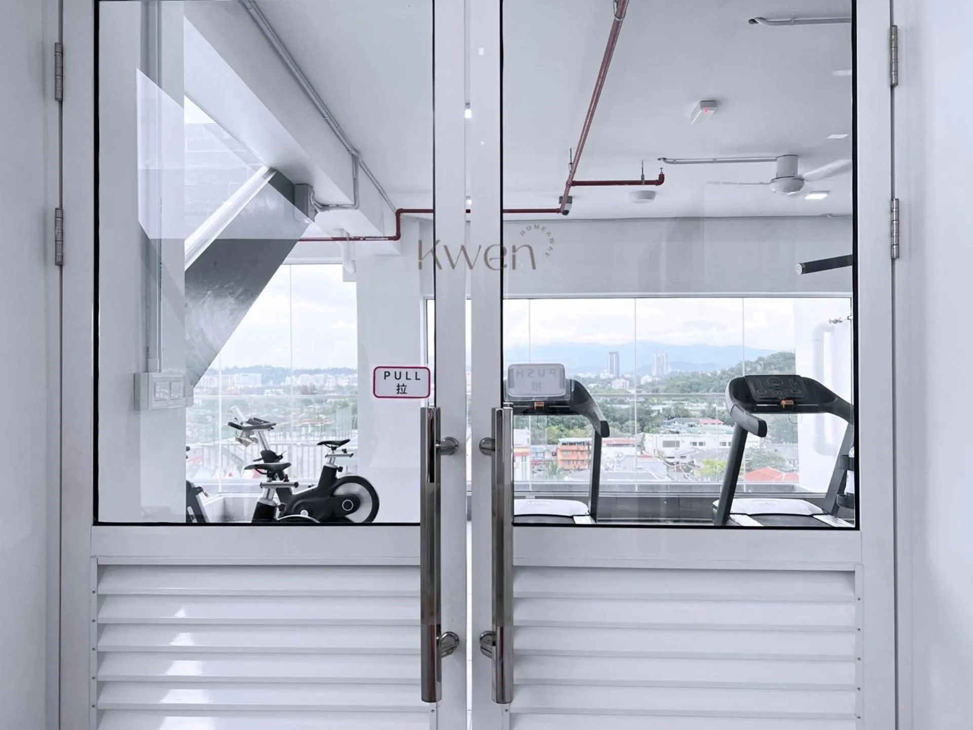 Fitness centre/facilities in KWEN Suites-Tanjung Aru InfinityPool Seaview/Airport View