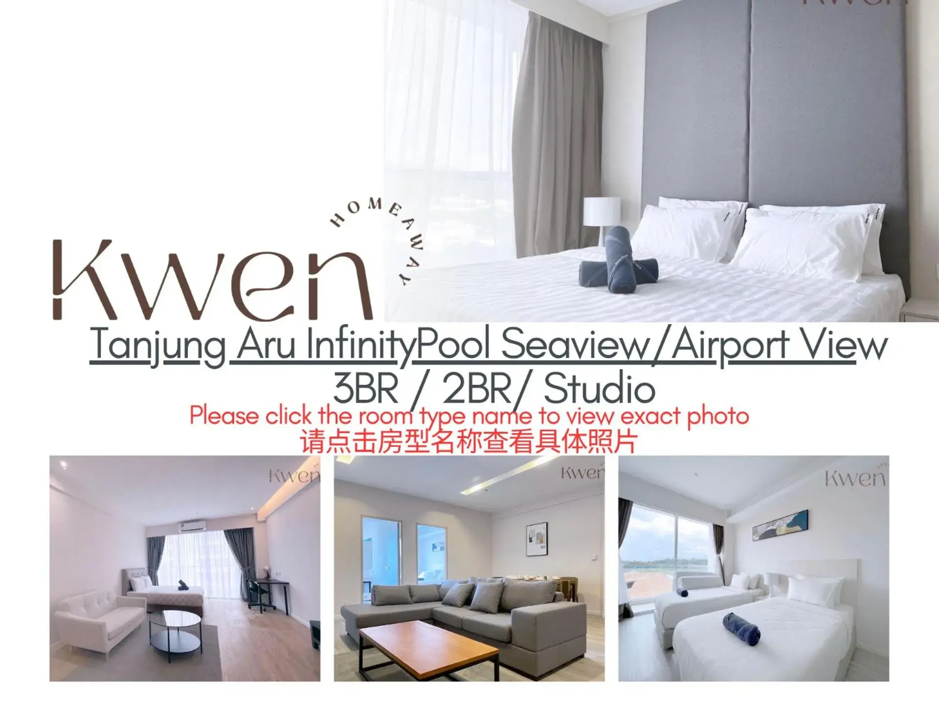 KWEN Suites-Tanjung Aru InfinityPool Seaview/Airport View KWEN Suites-Tanjung Aru InfinityPool Seaview/Airport View