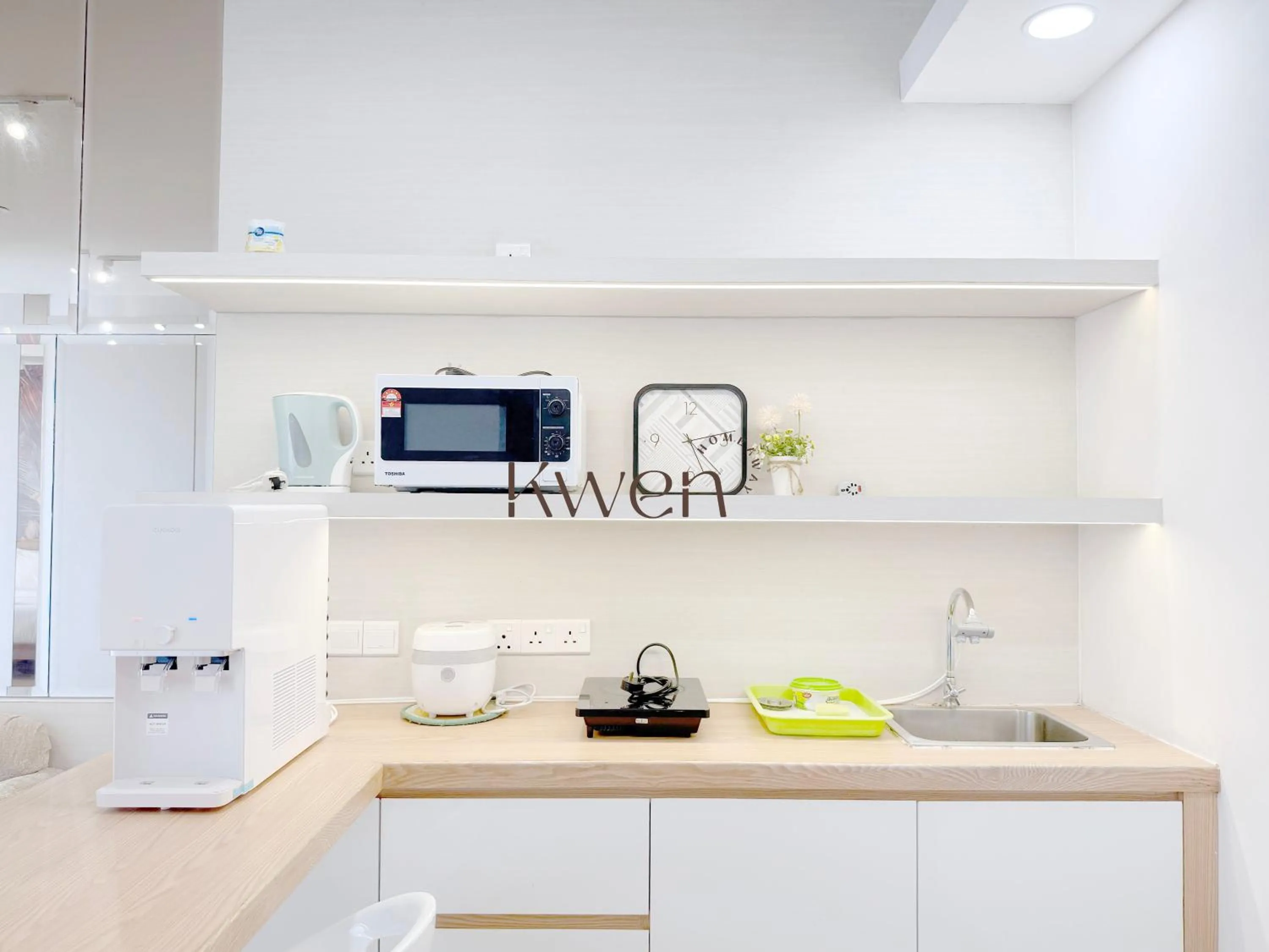 kitchen in KWEN Suites-Tanjung Aru InfinityPool Seaview/Airport View
