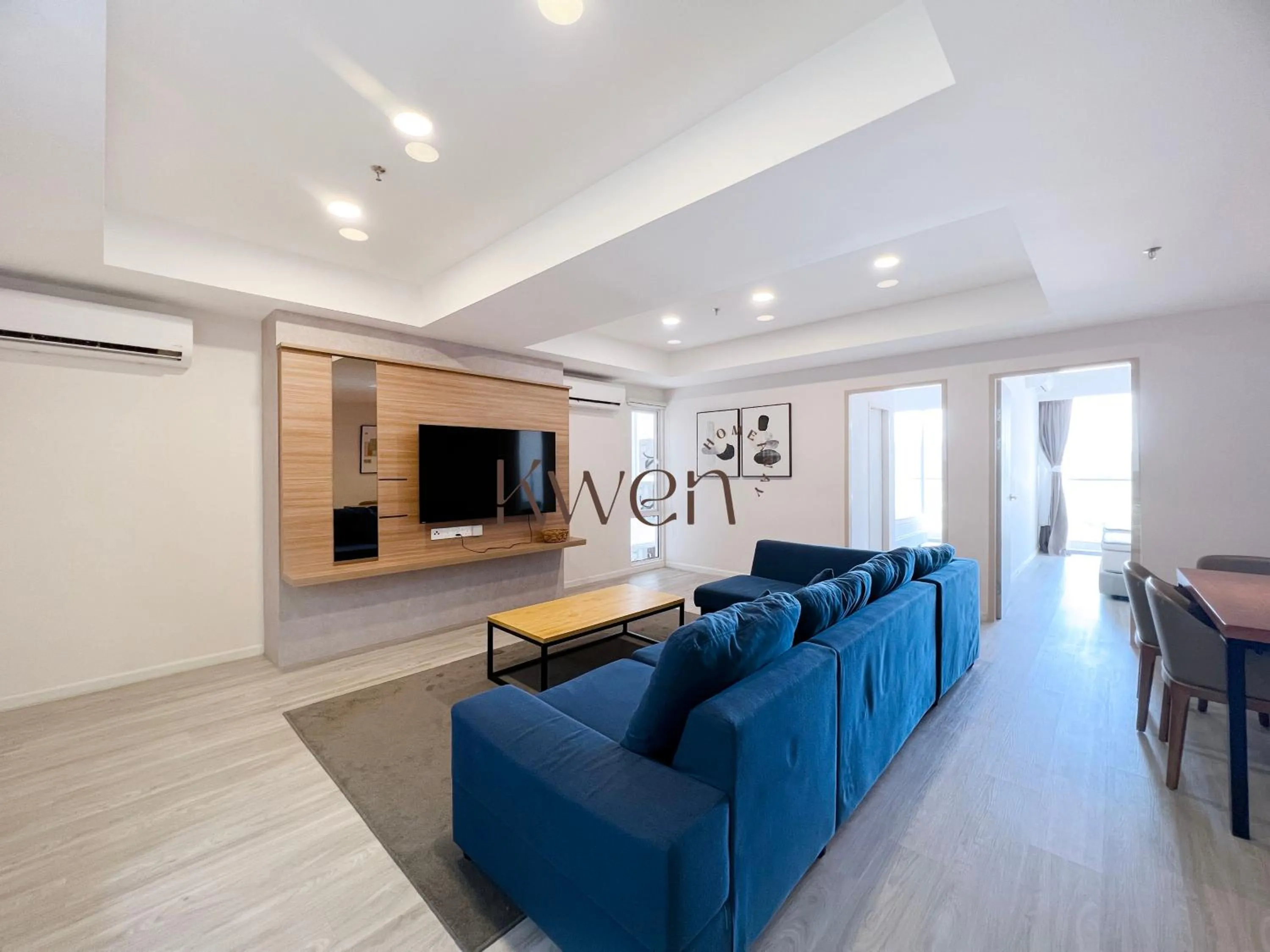 Living room in KWEN Suites-Tanjung Aru InfinityPool Seaview/Airport View