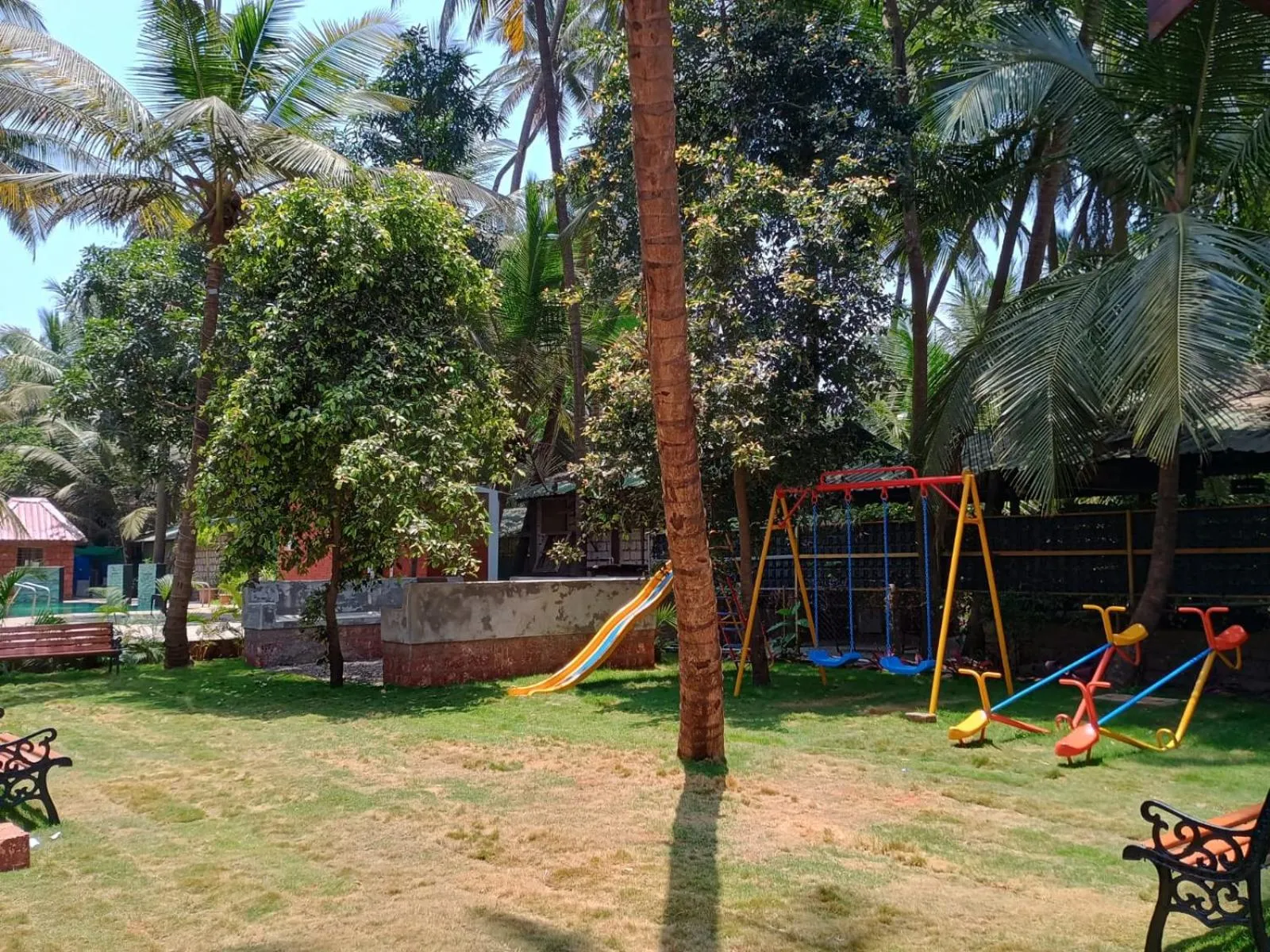 Children play ground in Cocorico Beach Resort